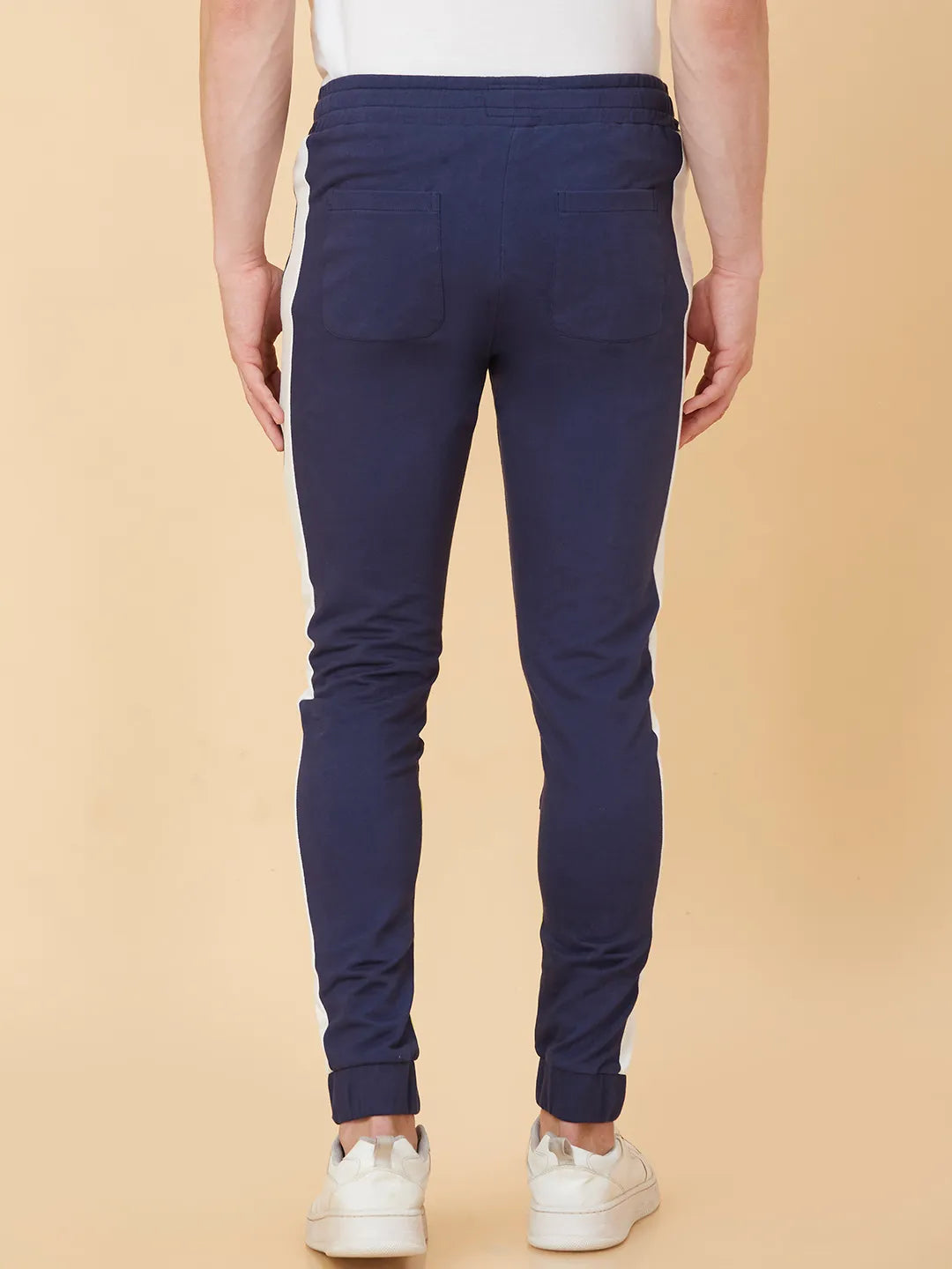 Blue Regular Fit Track Pants For Men By Being Human Clothing