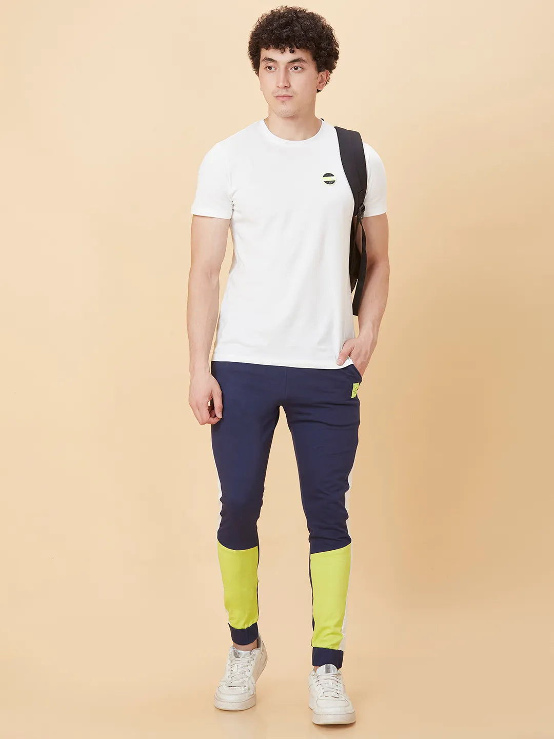 Blue Regular Fit Track Pants For Men By Being Human Clothing