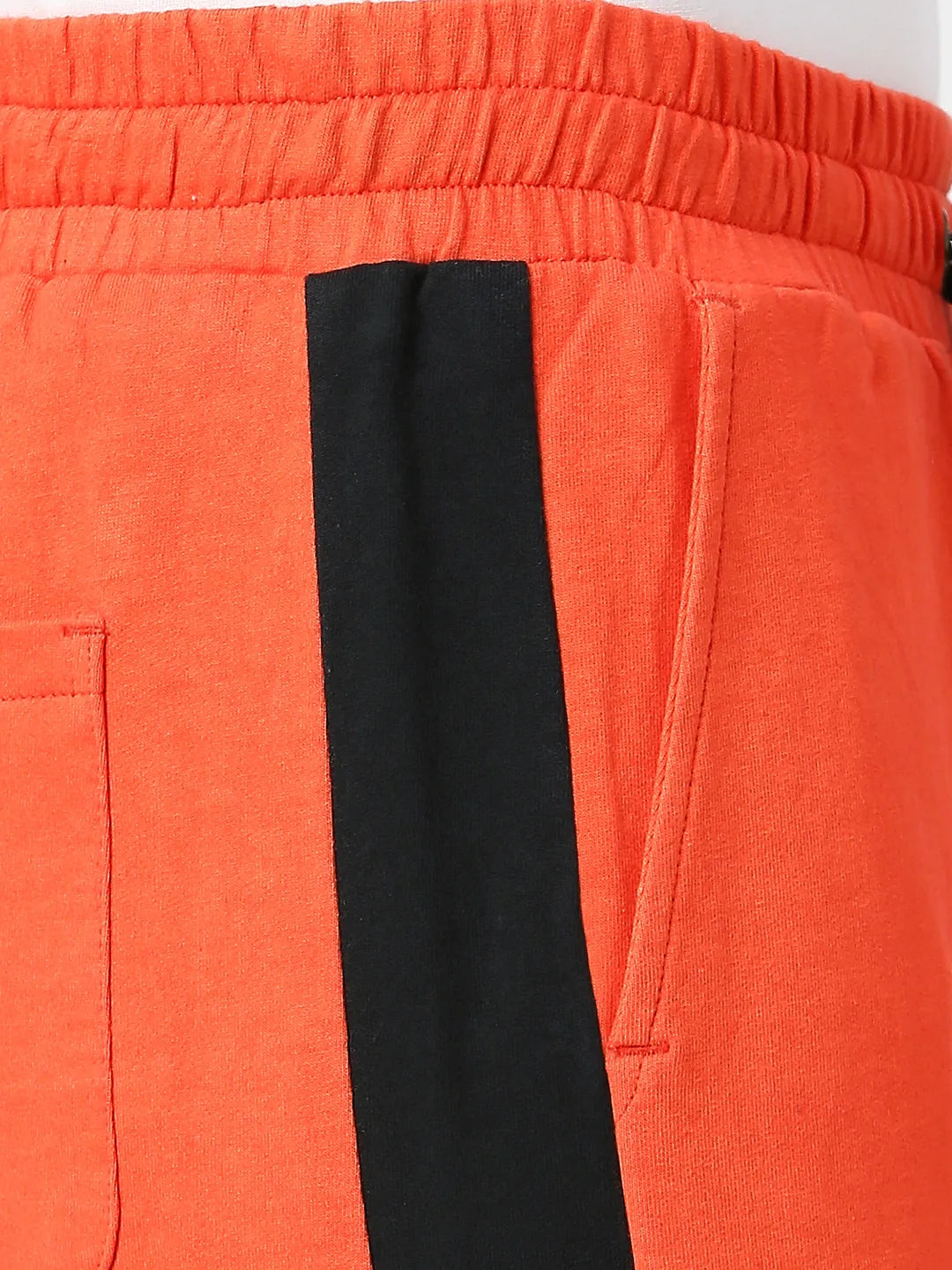 Orange Regular Fit Track Pants For Men By Being Human Clothing