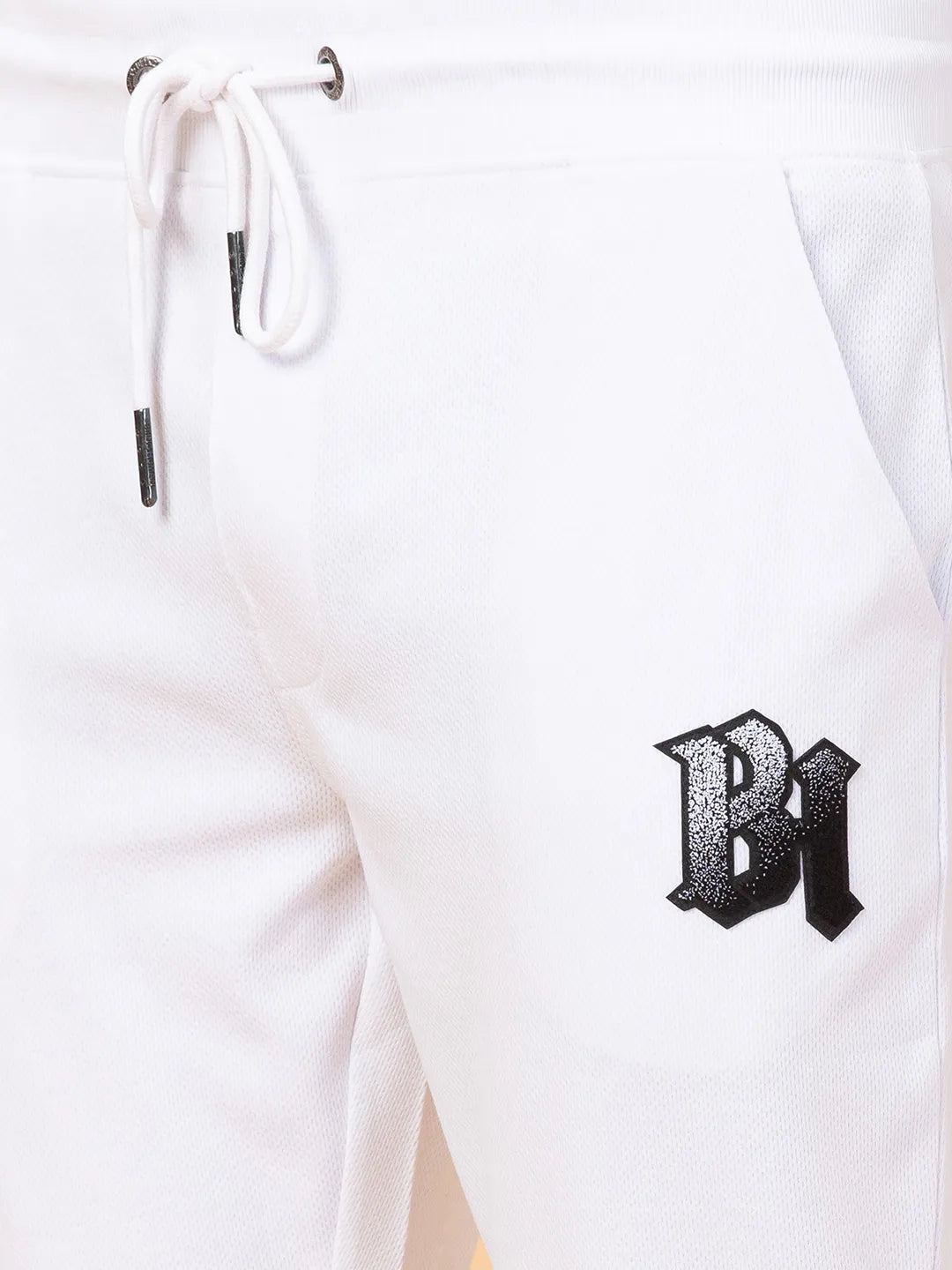 White Regular Fit Track Pants For Men By Being Human Clothing
