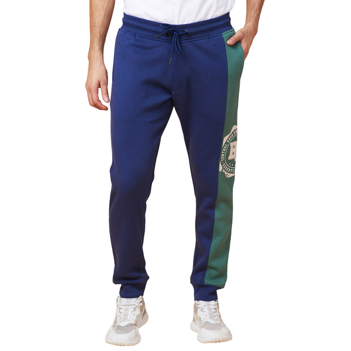 Midnight Blue Regular Fit Track Pants For Men By Being Human Clothing
