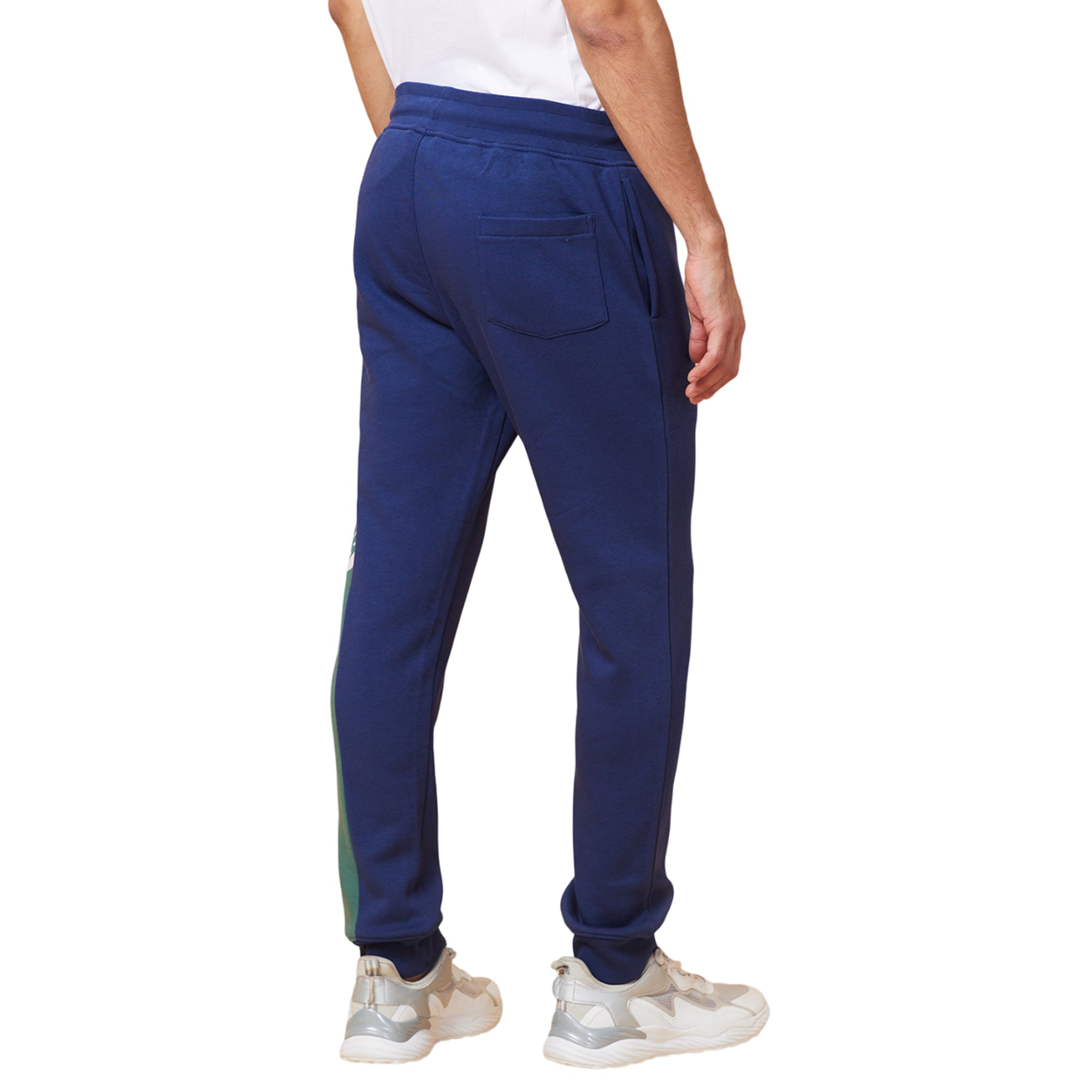 Midnight Blue Regular Fit Track Pants For Men By Being Human Clothing