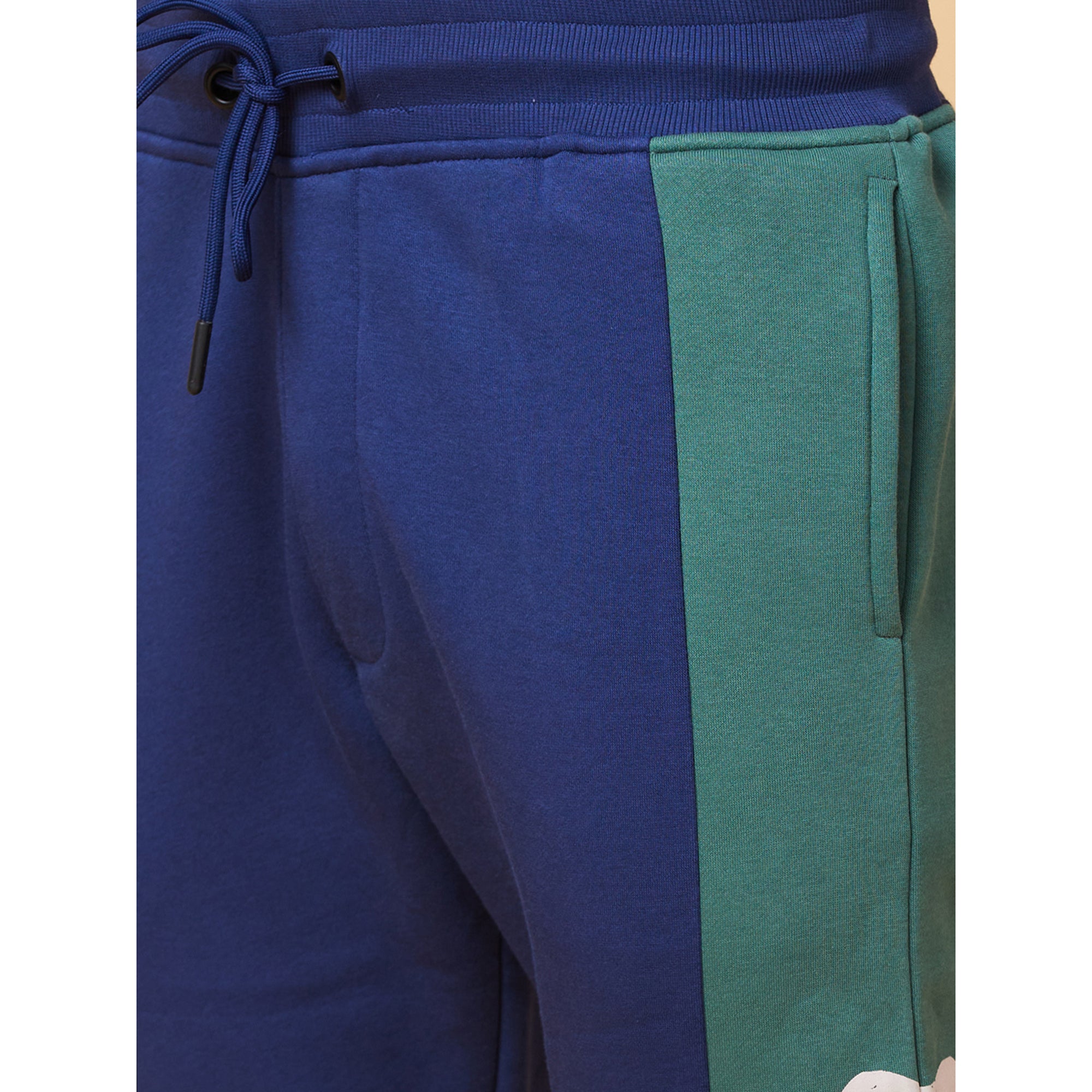 Midnight Blue Regular Fit Track Pants For Men By Being Human Clothing