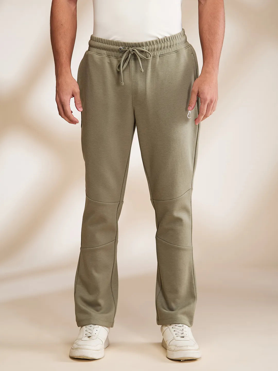 Olive Regular Fit Track Pants For Men By Being Human Clothing