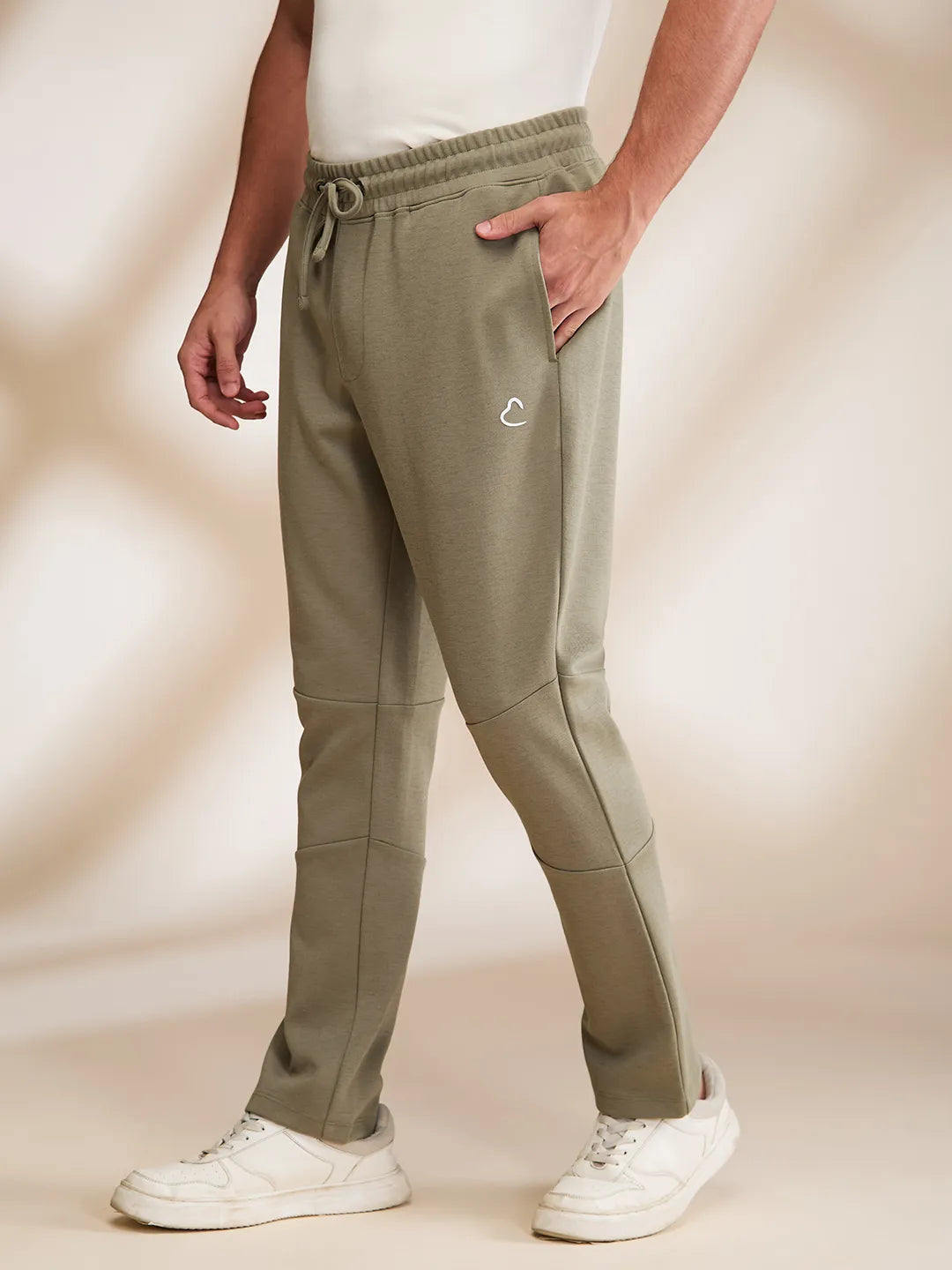 Olive Regular Fit Track Pants For Men By Being Human Clothing