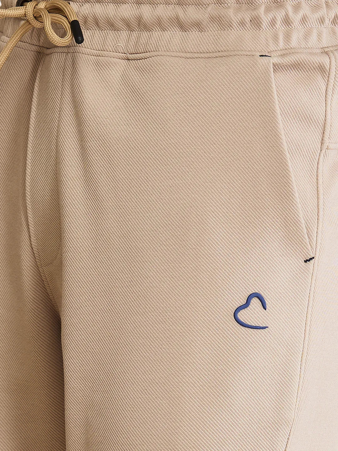 Beige Regular fit Men's Track Pants by Being Human Clothing