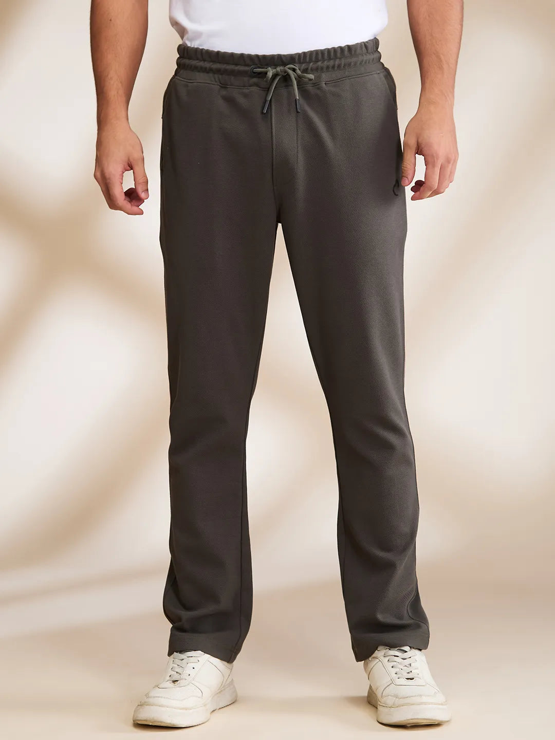 Green Regular Fit Track Pants For Men By Being Human Clothing