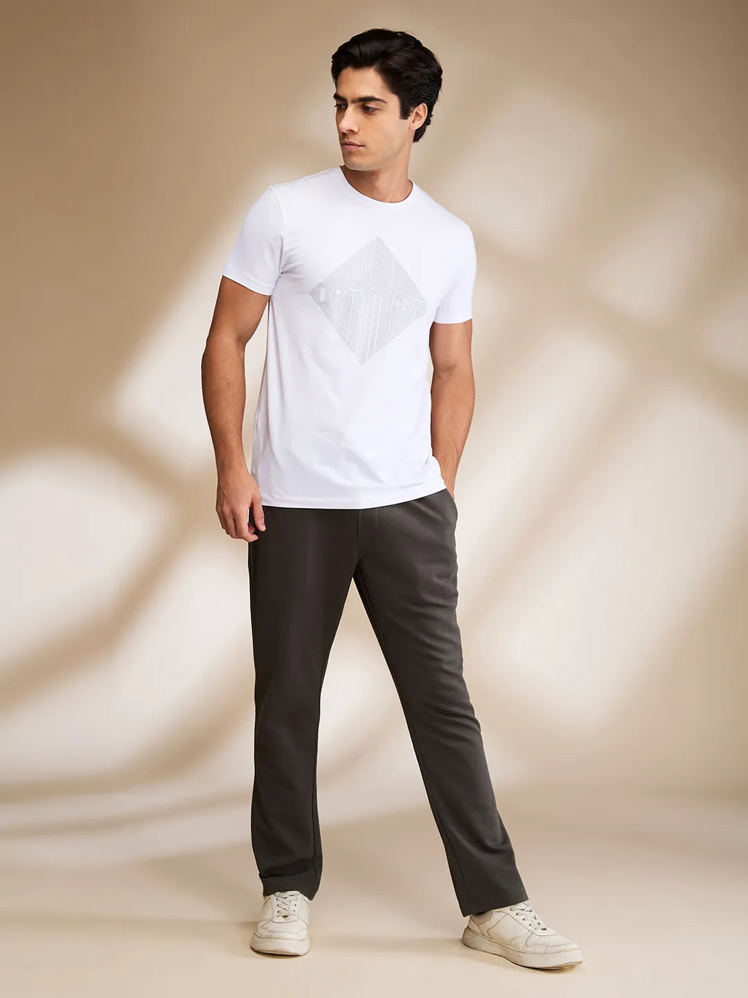 Green Regular Fit Track Pants For Men By Being Human Clothing