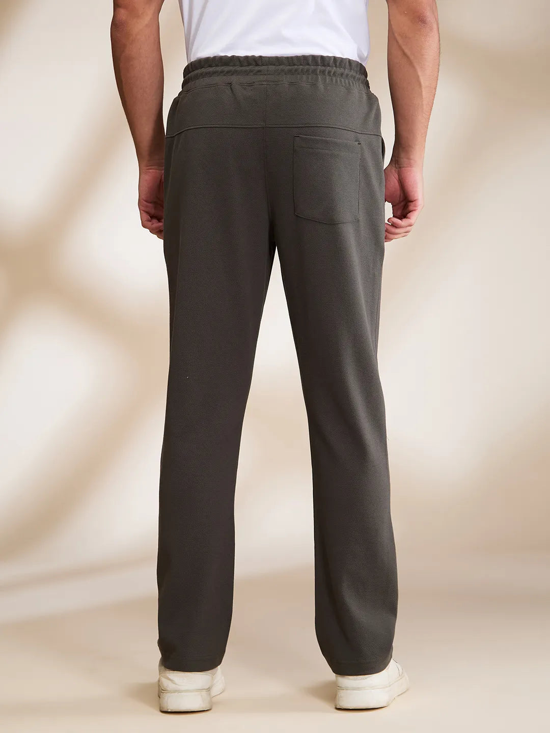 Green Regular Fit Track Pants For Men By Being Human Clothing