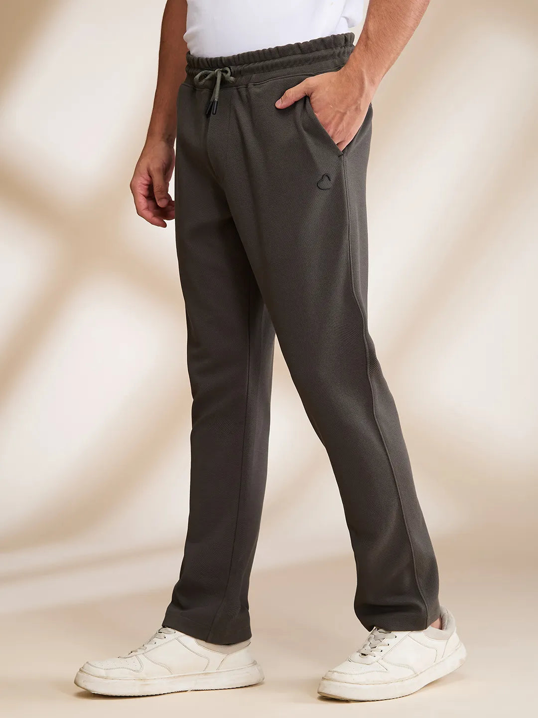 Green Regular Fit Track Pants For Men By Being Human Clothing