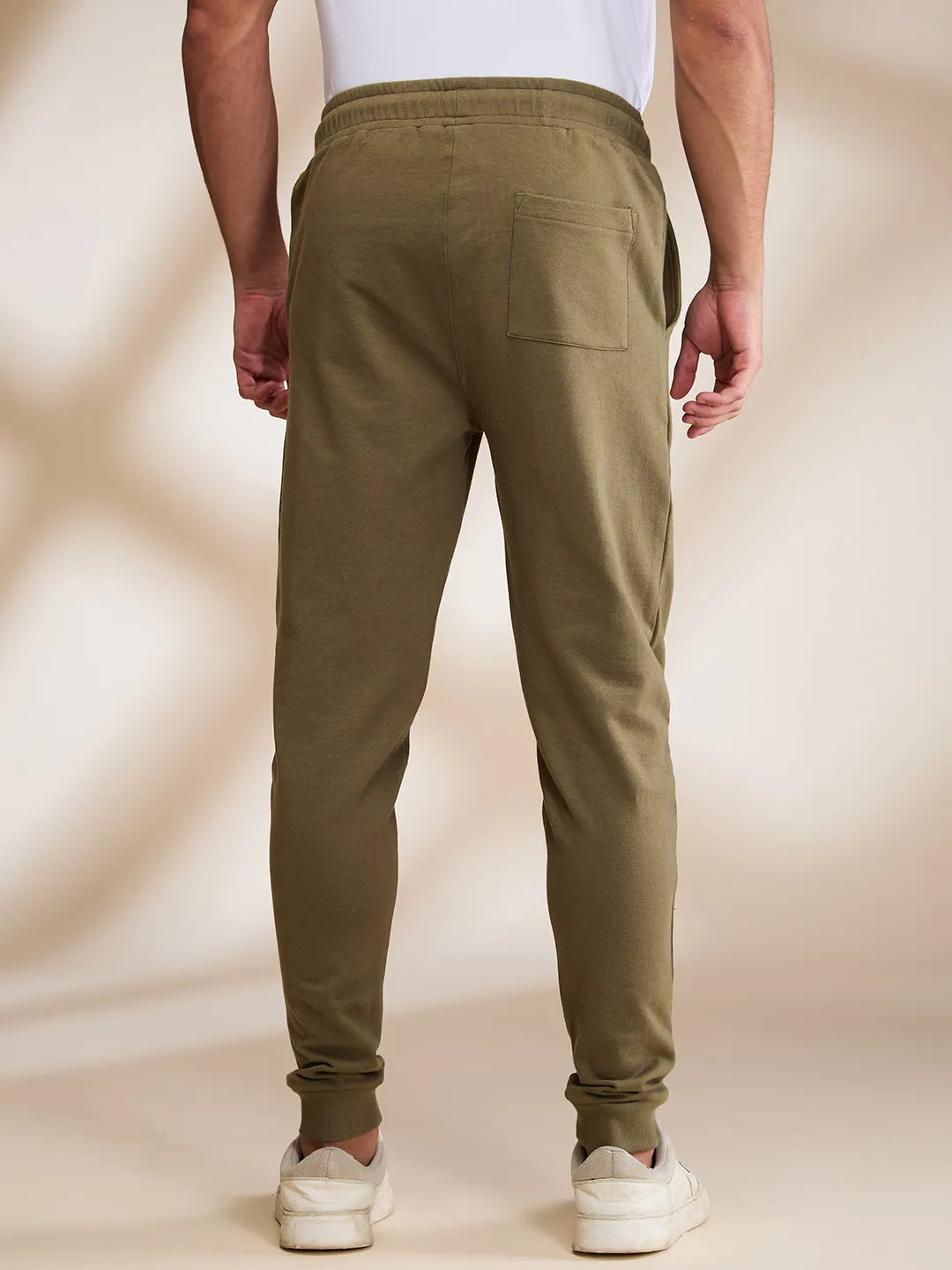 Olive Regular fit Men's Track Pants by Being Human Clothing