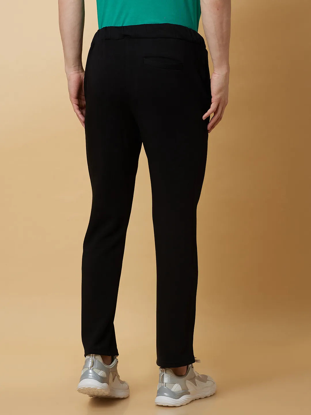 Black Regular fit Men's Track Pants by Being Human Clothing