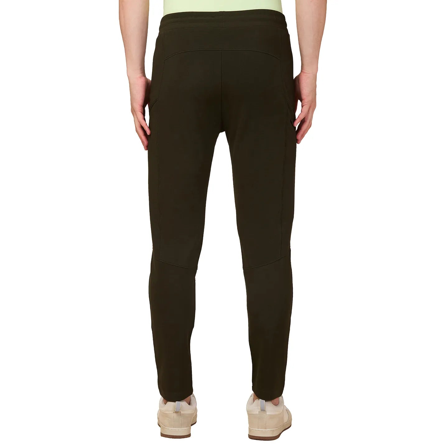 Olive Regular Fit Track Pants For Men By Being Human Clothing