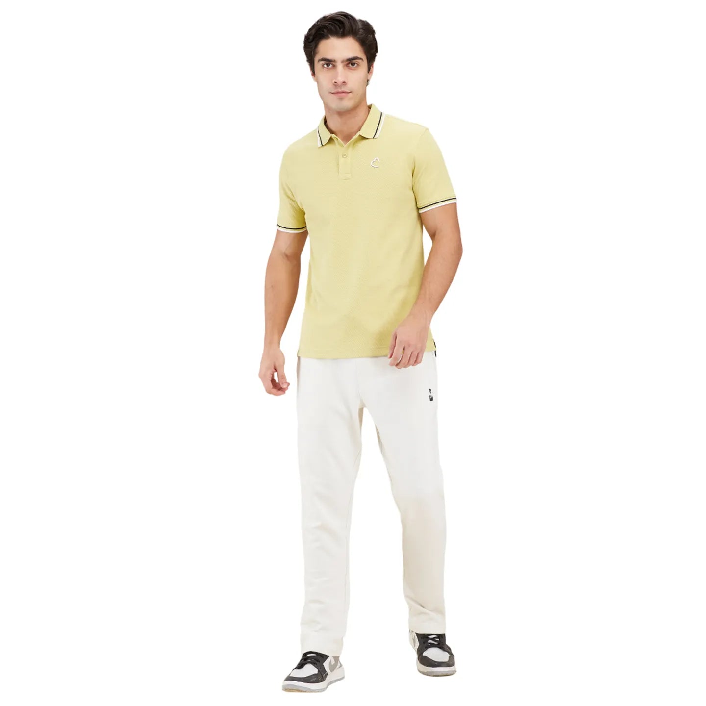 White Regular Fit Track Pants For Men By Being Human Clothing