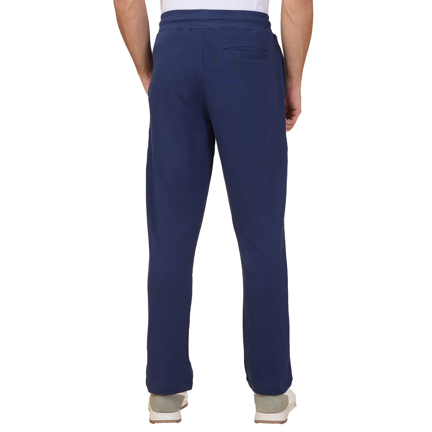 Midnight Blue Regular Fit Track Pants For Men By Being Human Clothing