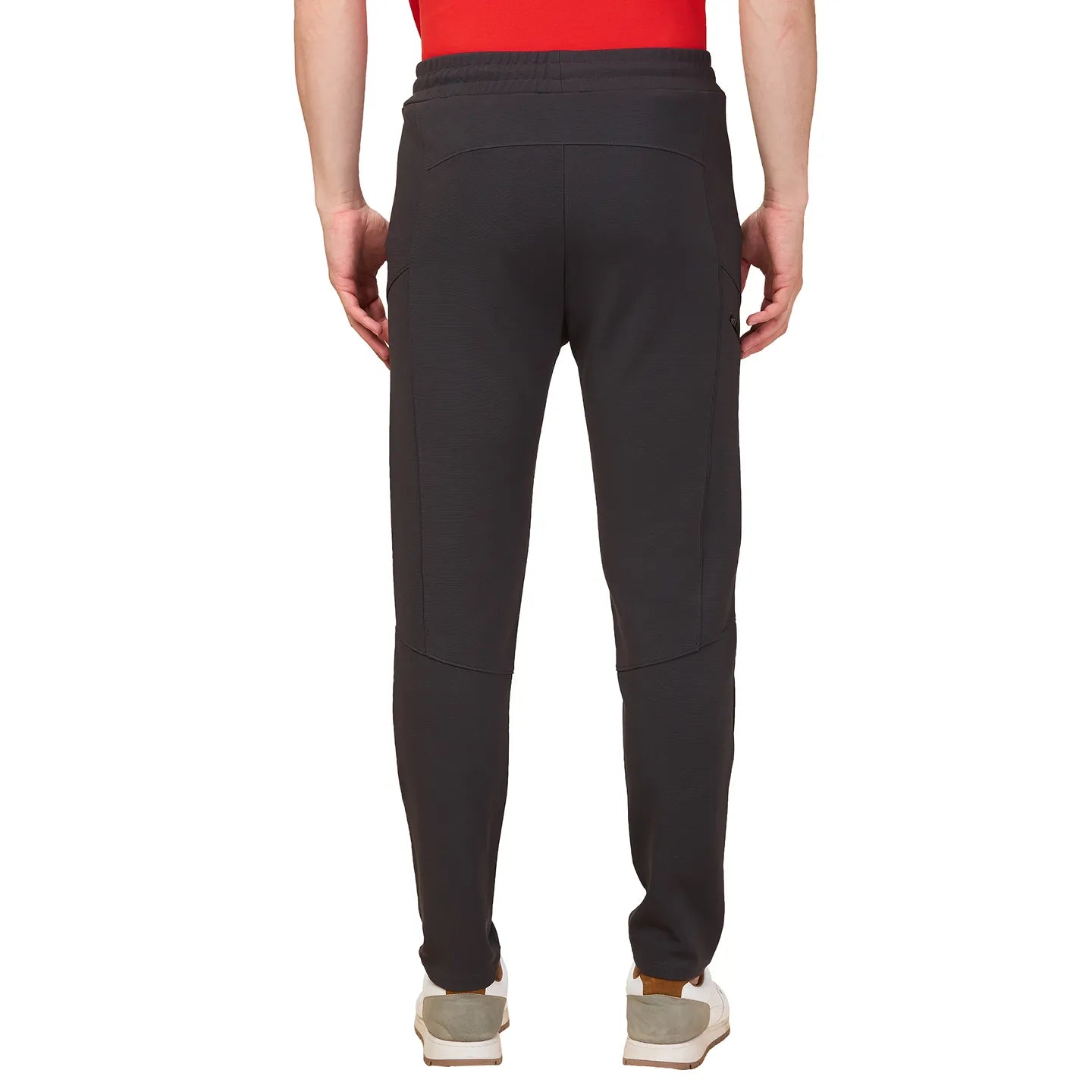 Grey Regular Fit Track Pants For Men By Being Human Clothing