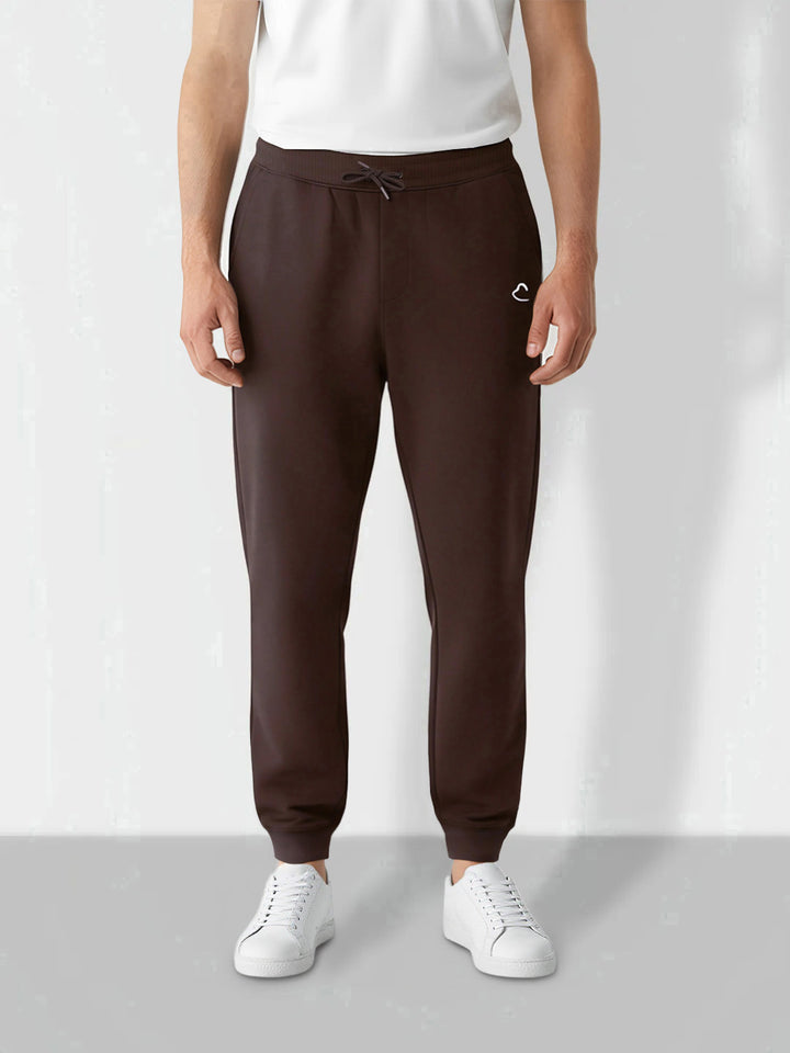 Brown Regular Fit Track Pants For Men