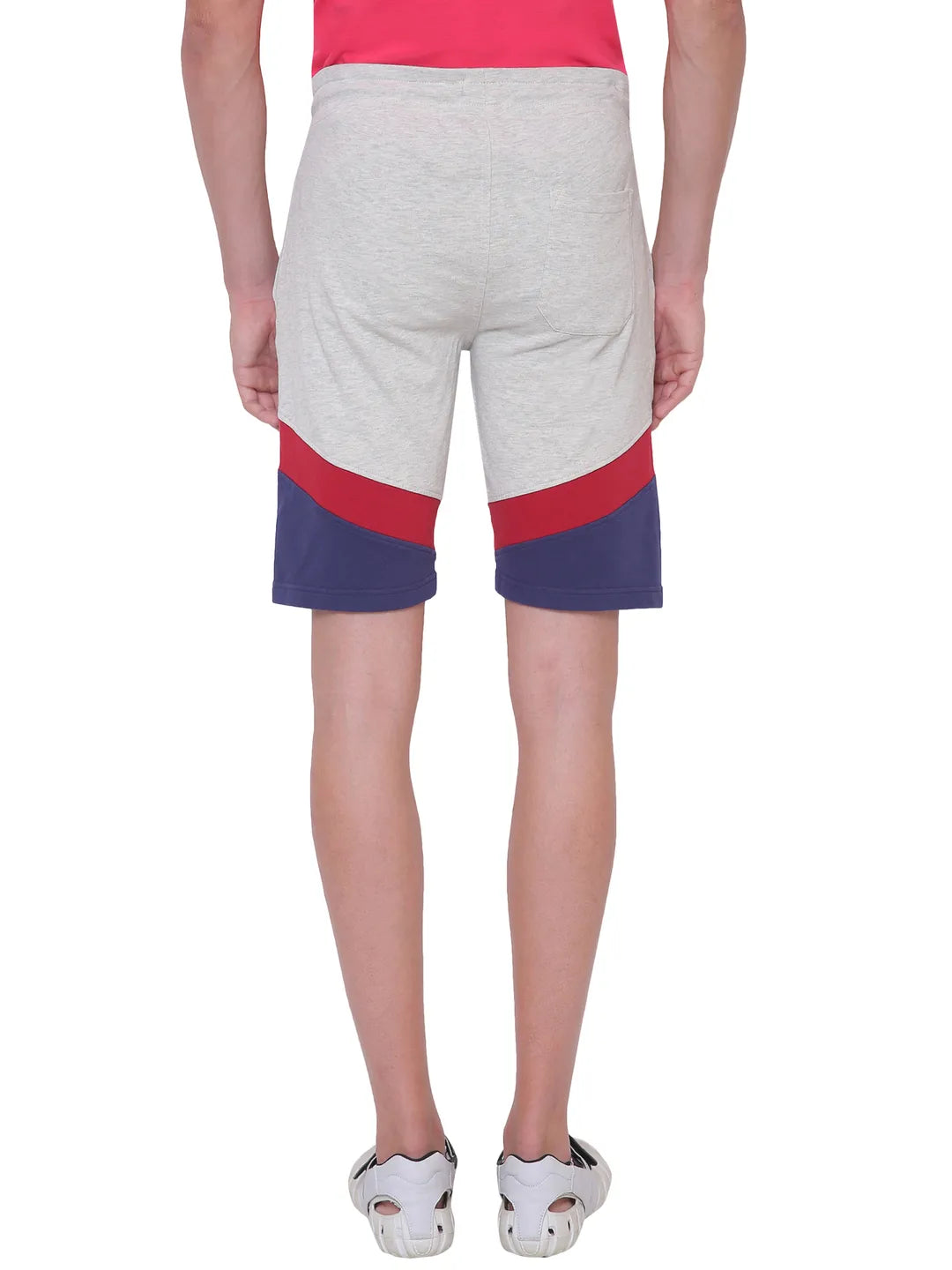 Beige Regular Fit Men's Shorts by Being Human Clothing