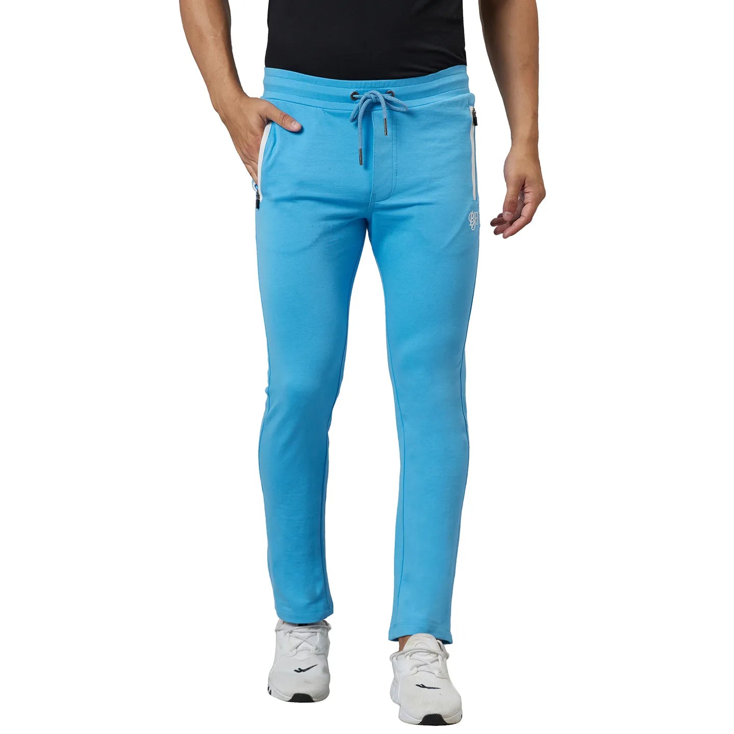 Blue Regular Fit Men's Track Pants by Being Human Clothing