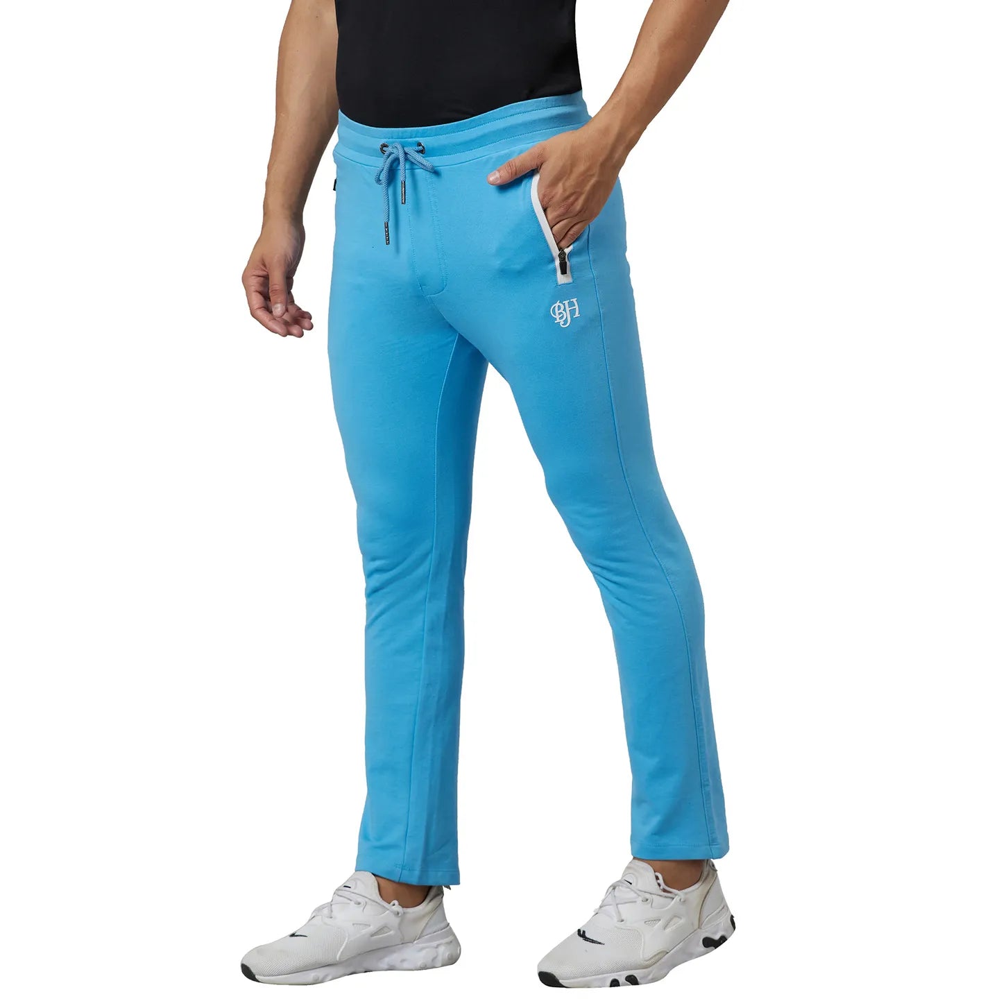 Blue Regular Fit Men's Track Pants by Being Human Clothing
