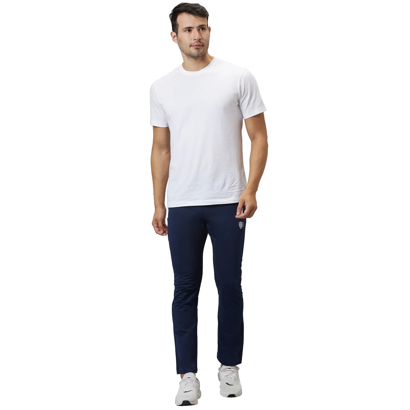 Navy Regular Fit Track Pants For Men By Being Human Clothing