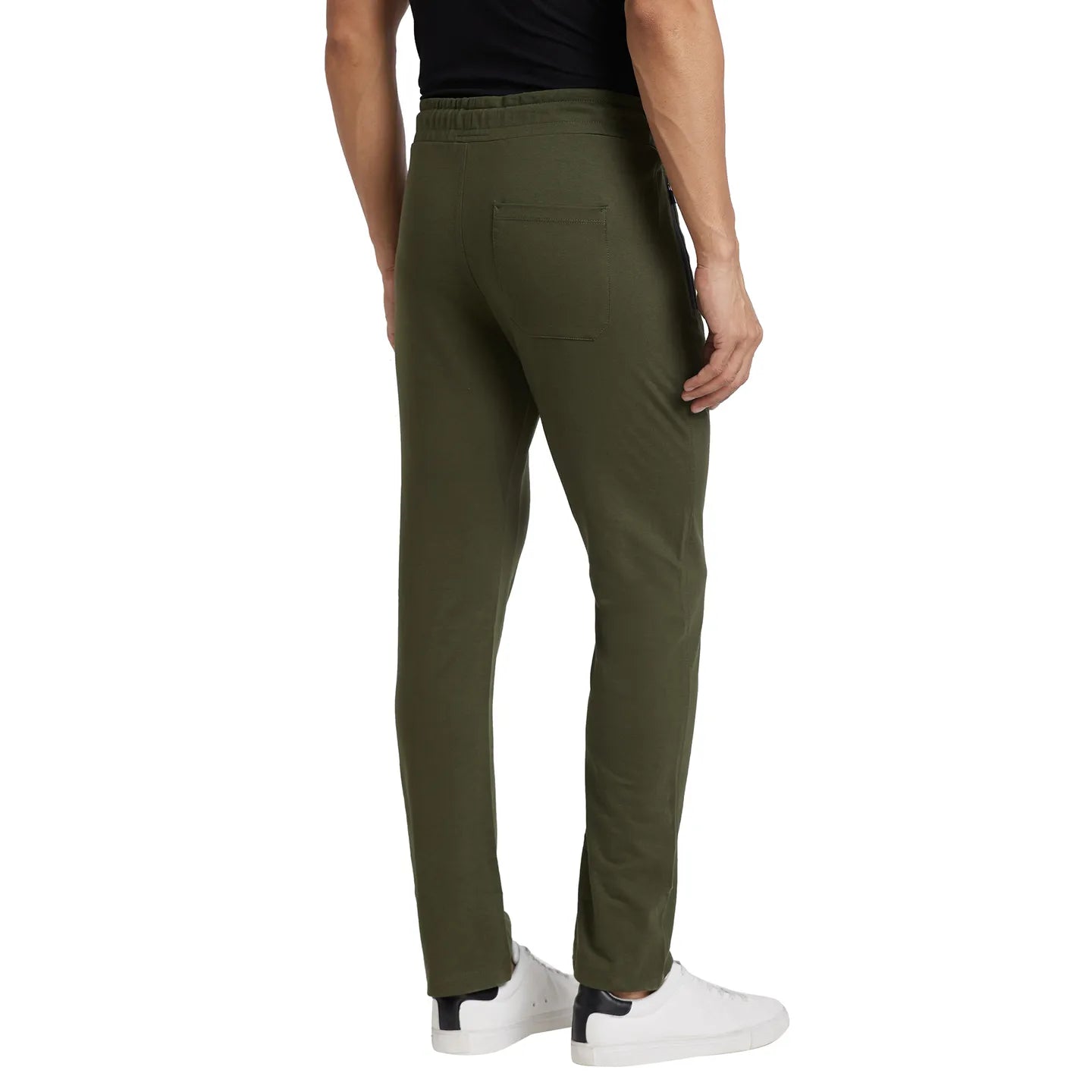 Olive Regular Fit Men's Track Pants by Being Human Clothing