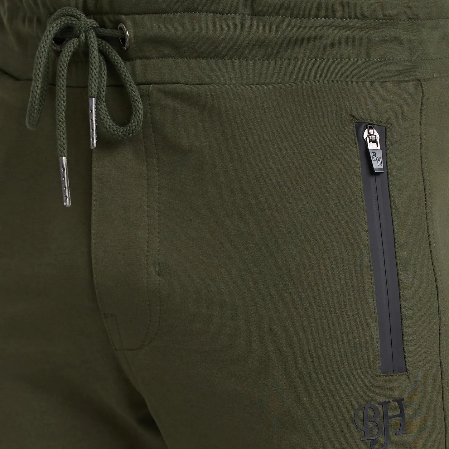 Olive Regular Fit Men's Track Pants by Being Human Clothing