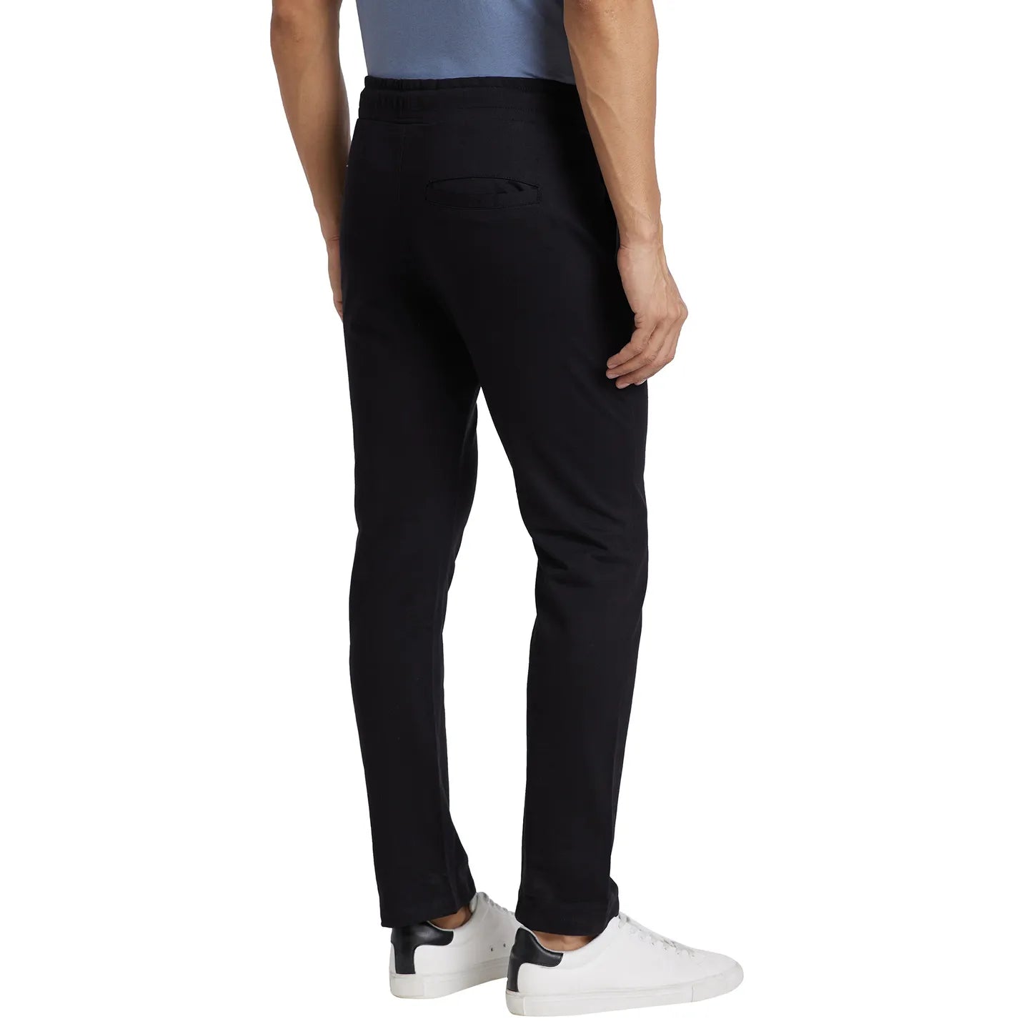 Black Regular Fit Men's Track Pants by Being Human Clothing