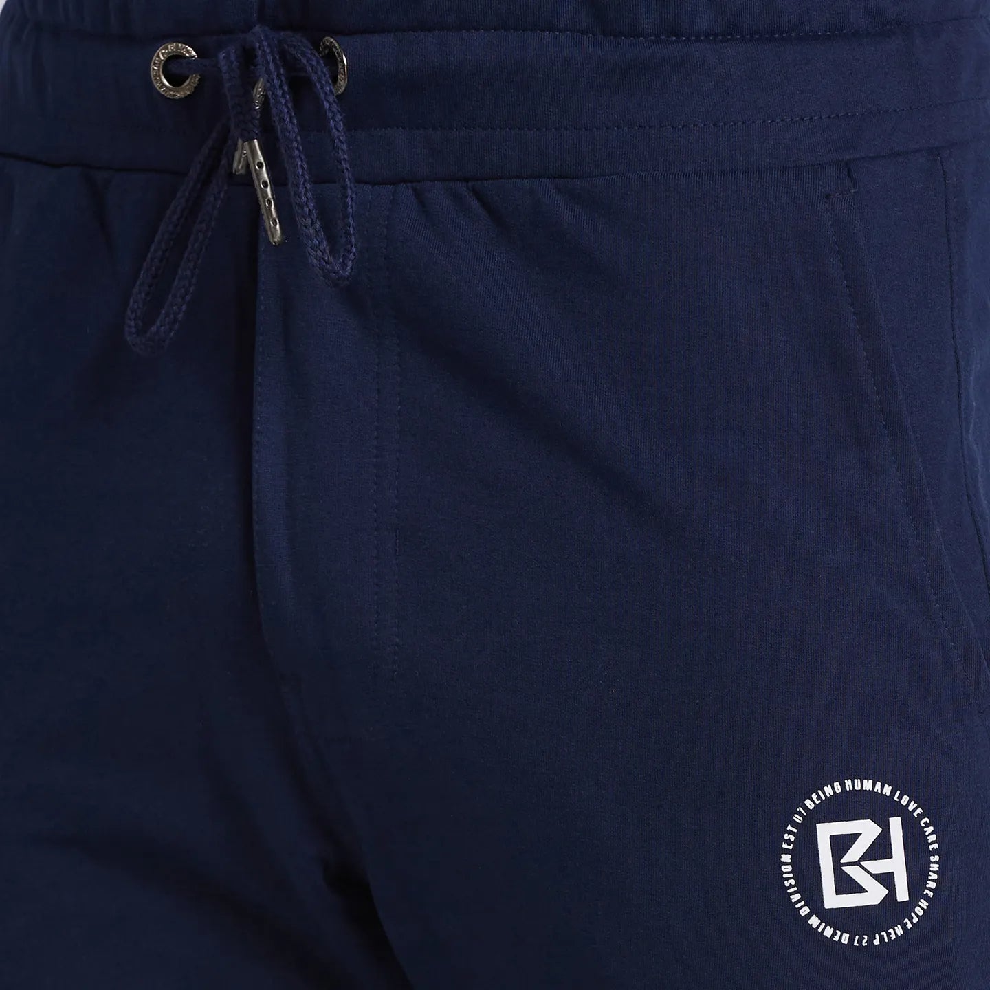 Navy Regular Fit Track Pants For Men By Being Human Clothing