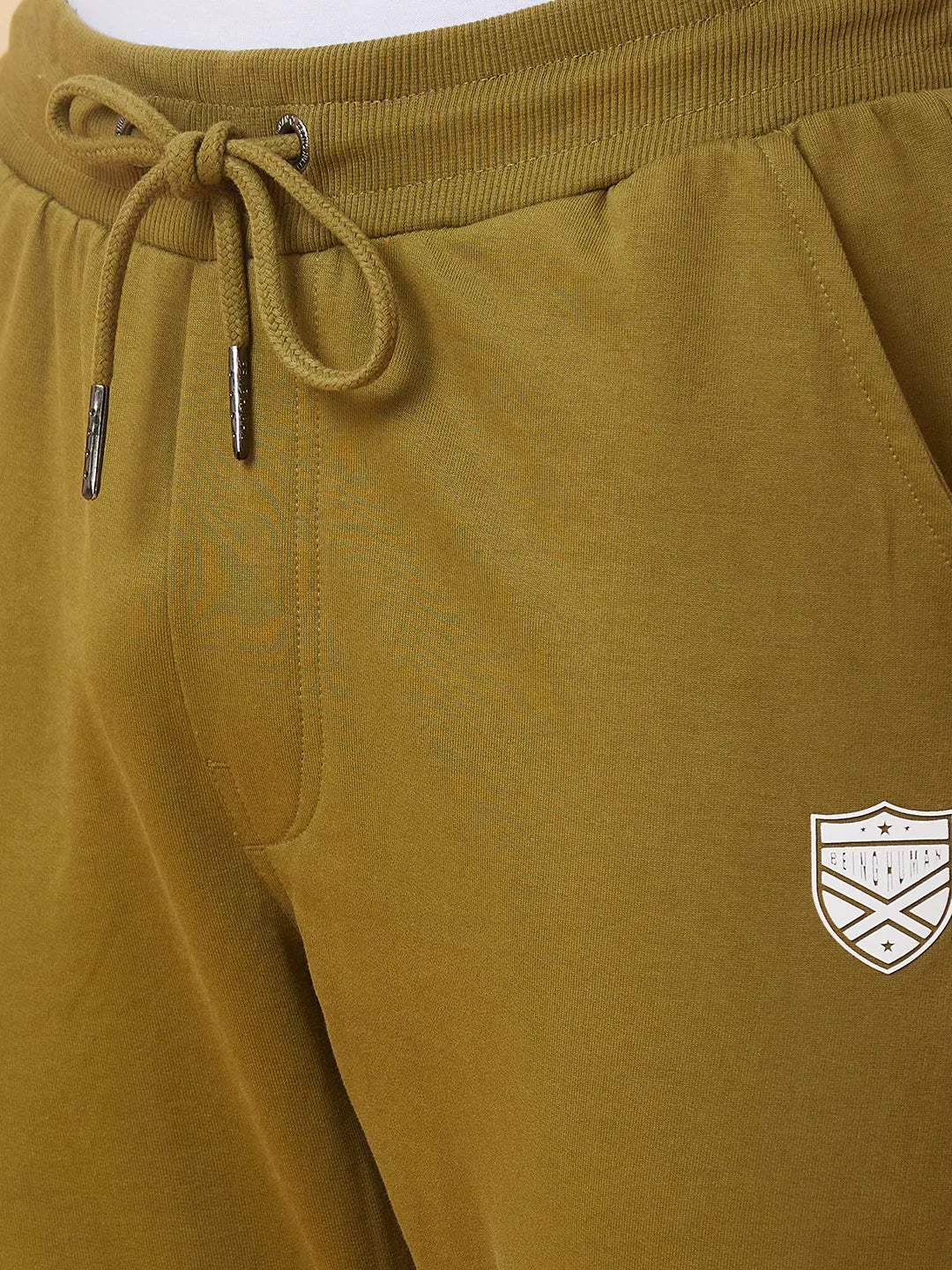 Olive Regular Fit Men's Track Pants by Being Human Clothing