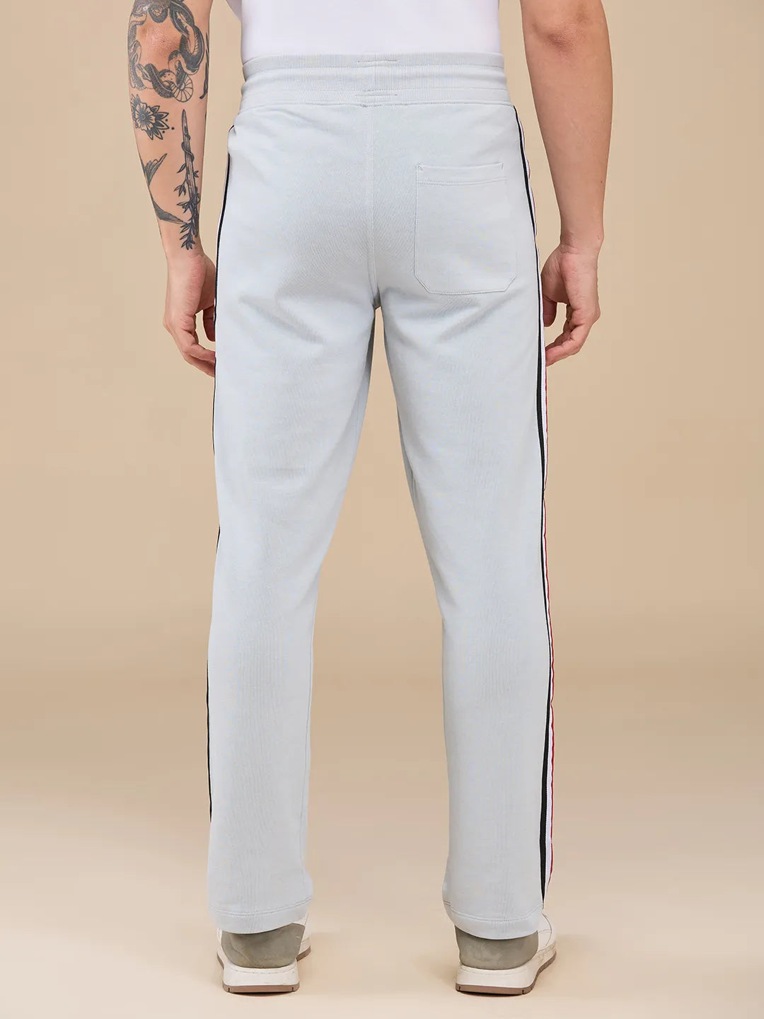 Grey Regular fit Men's Track Pants by Being Human Clothing