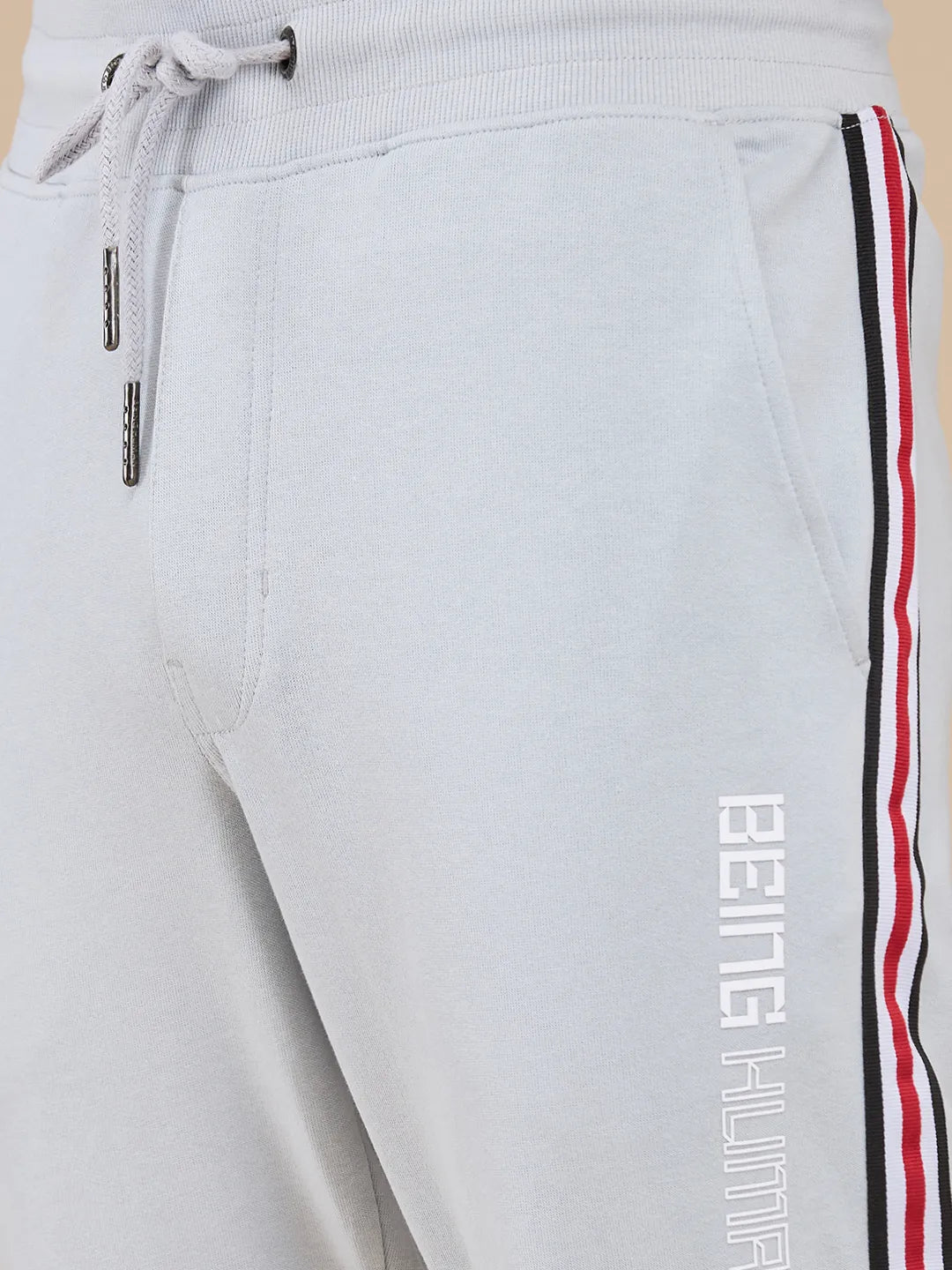 Grey Regular fit Men's Track Pants by Being Human Clothing