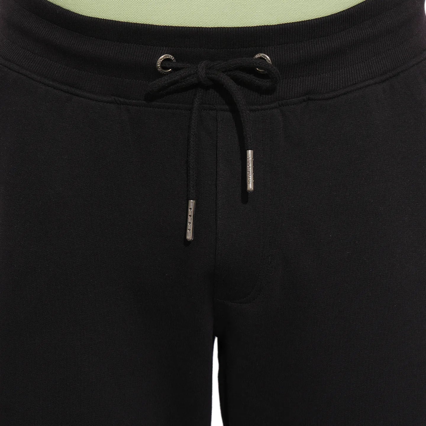 Black Regular Fit Track Pants For Men By Being Human Clothing