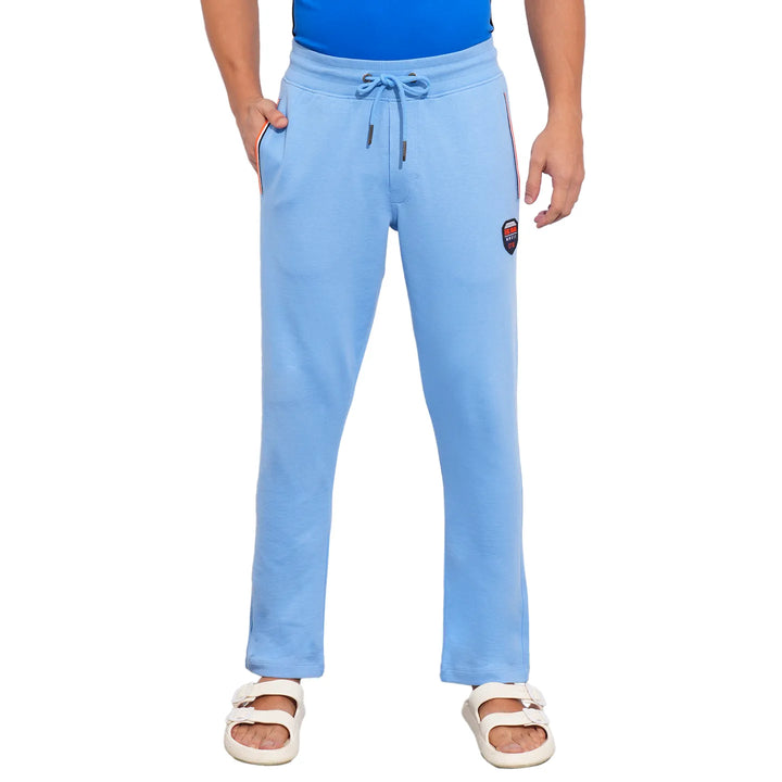Blue Regular Fit Track Pants For Men By Being Human Clothing