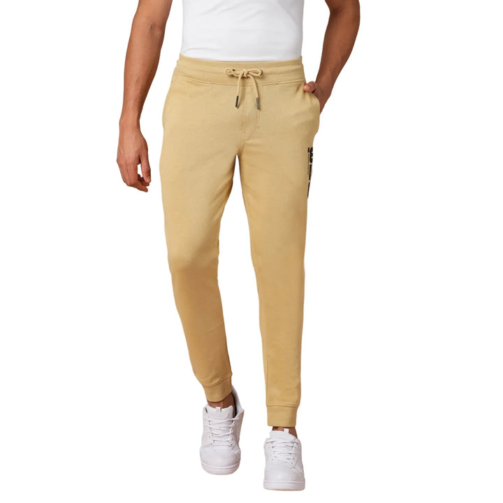 Khaki Regular Fit Men's Track Pants by Being Human Clothing