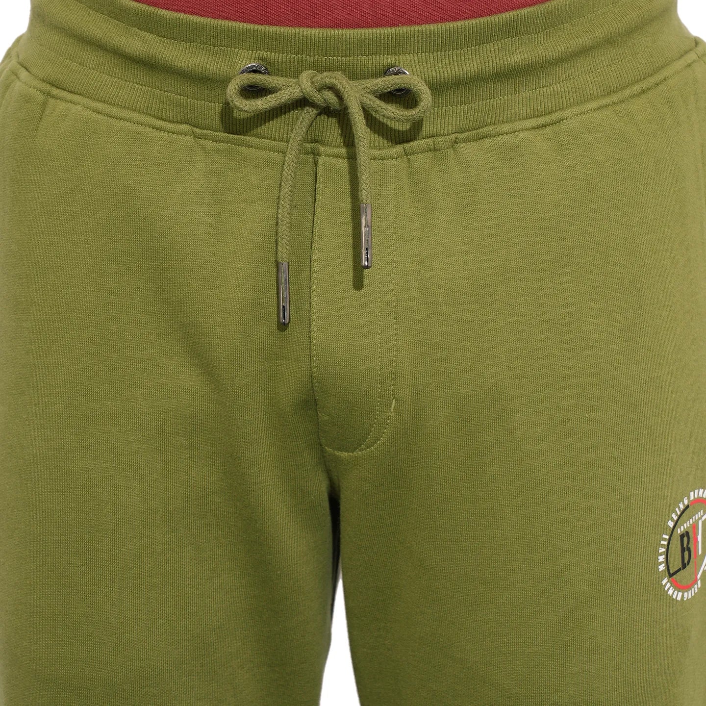 Olive Regular Fit Track Pants For Men By Being Human Clothing