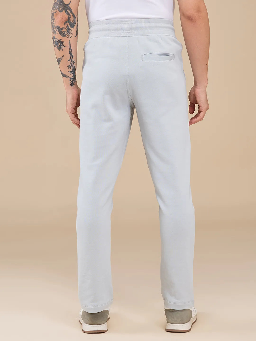 Grey Regular fit Men's Track Pants by Being Human Clothing