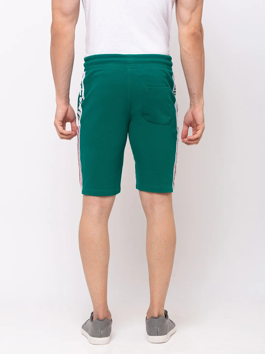 Green Regular Fit Men's Shorts by Being Human Clothing