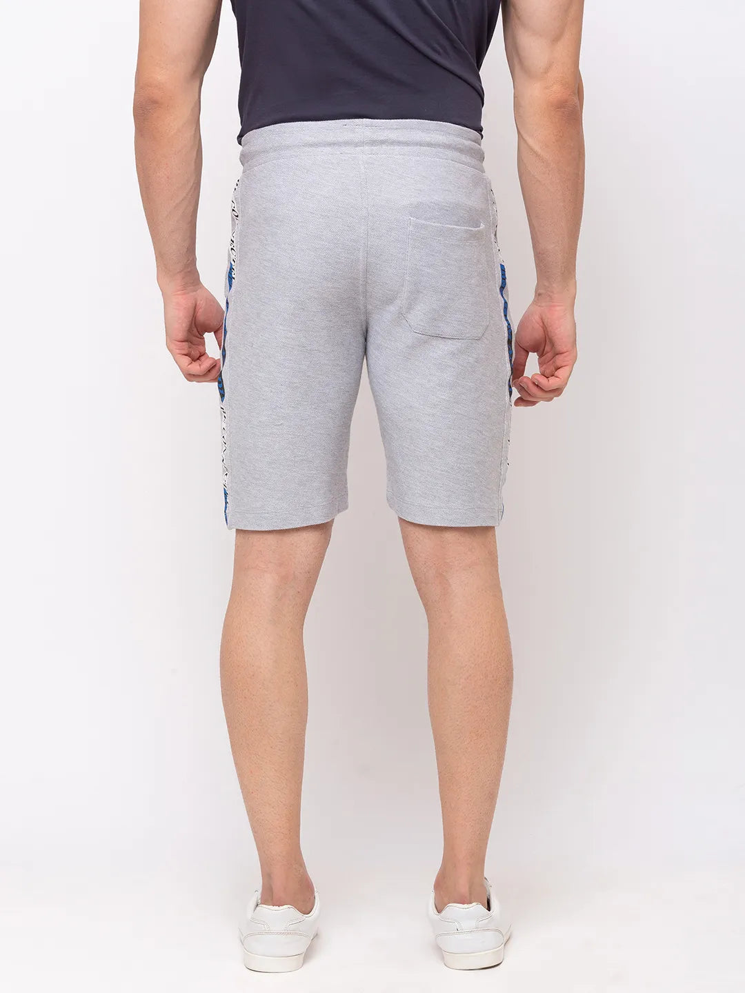 Grey Regular Fit Men's Shorts by Being Human Clothing