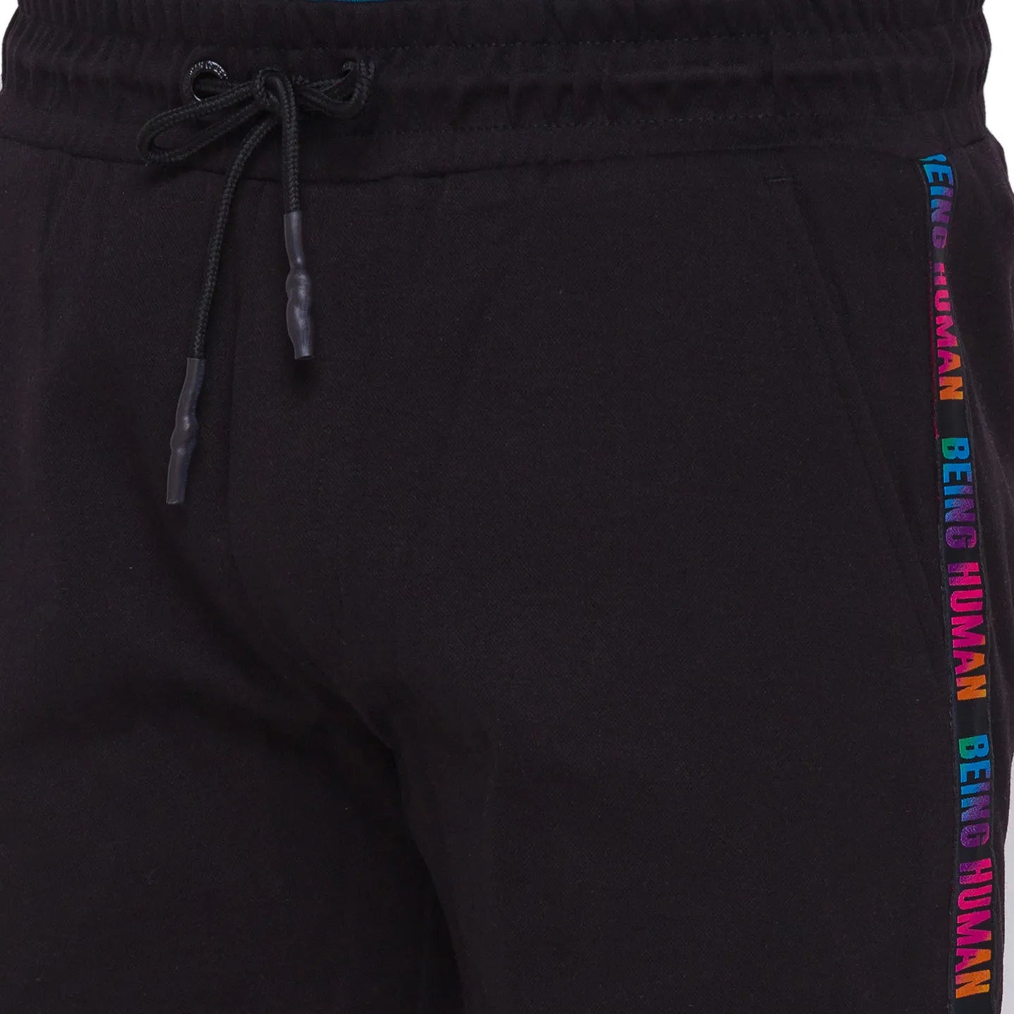 Being Human Clothing Men Regular Fit Shorts-Black