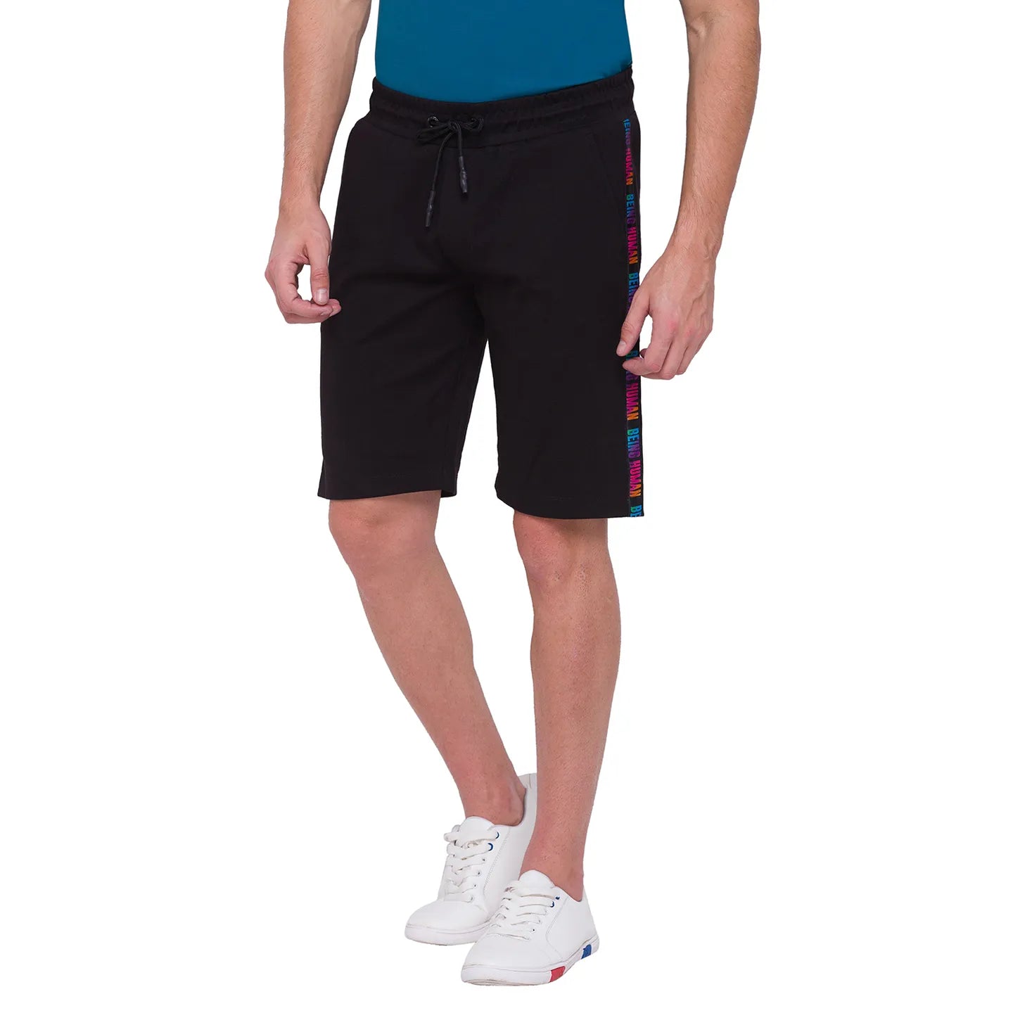 Being Human Clothing Men Regular Fit Shorts-Black