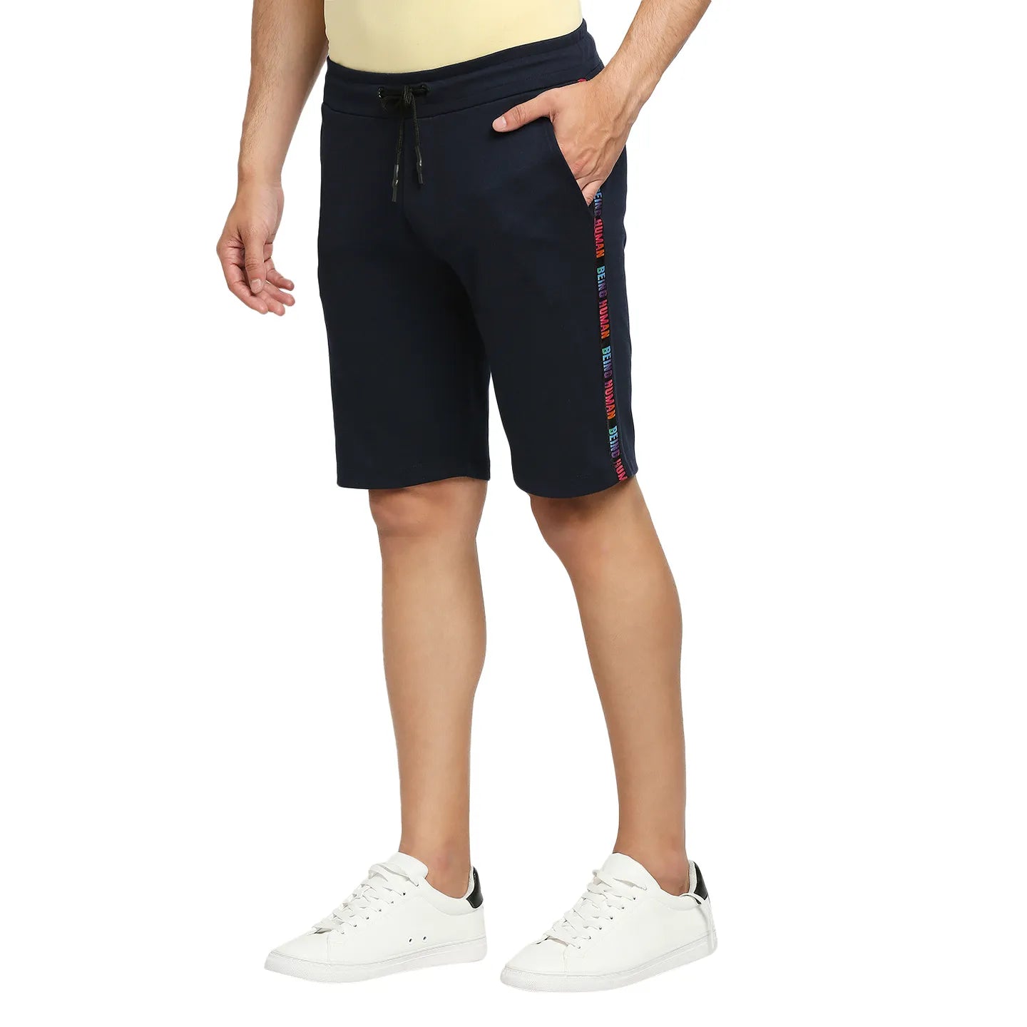 Being Human Clothing Men Regular Fit Shorts-Navy