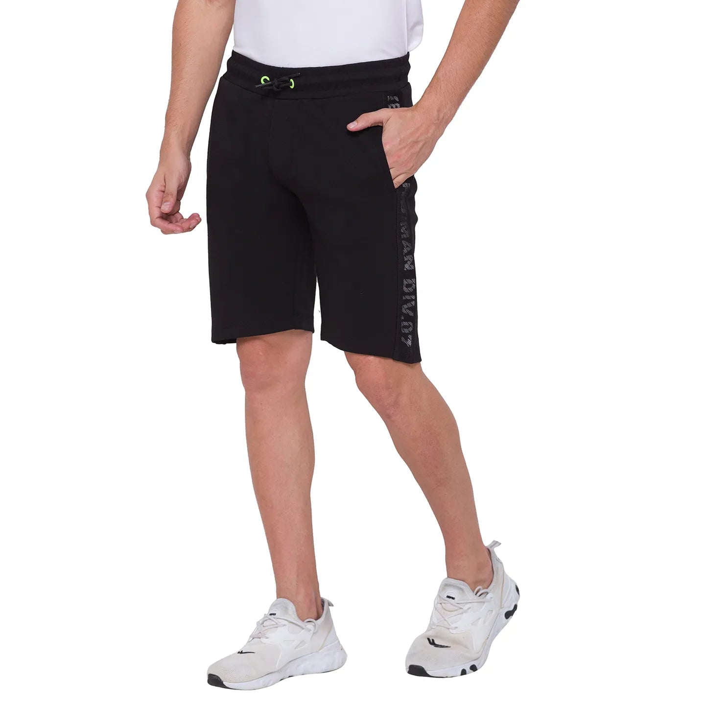 Being Human Clothing Men Regular Fit Shorts-Black