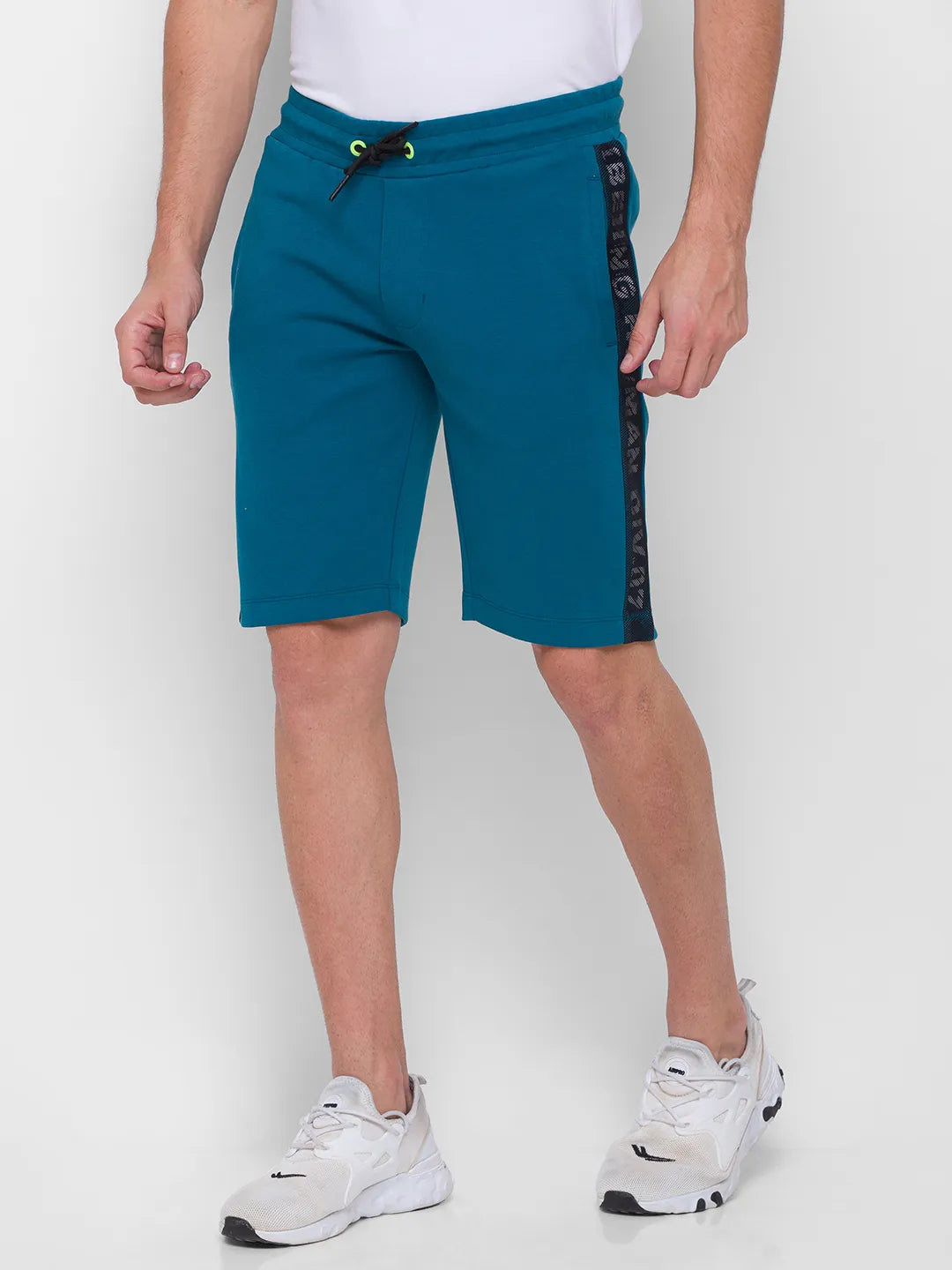 Being Human Clothing Men Regular Fit Shorts-Ocean Blue