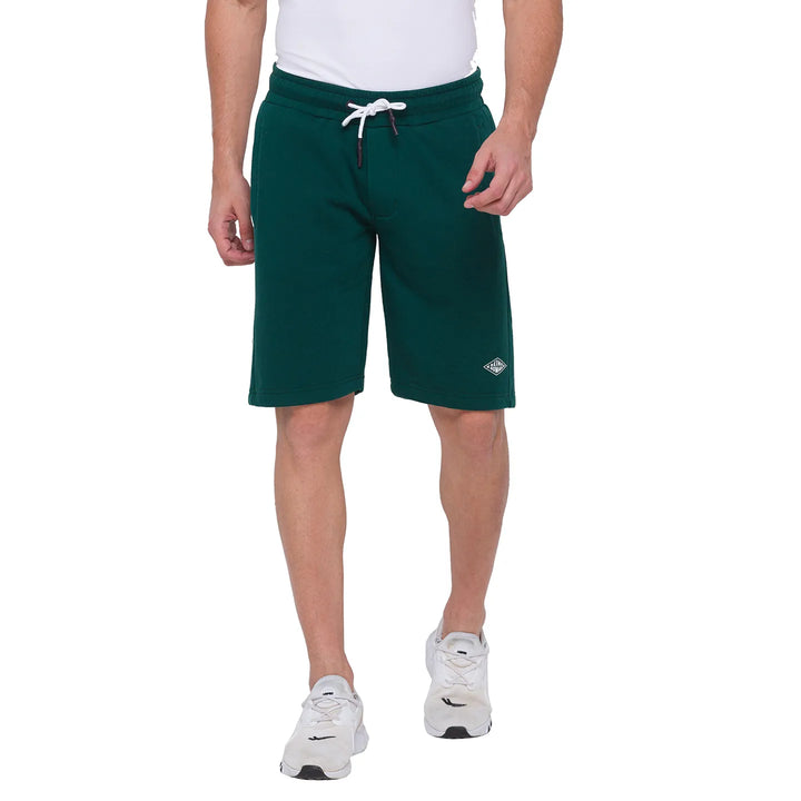 Olive Regular Fit Shorts For Men By Being Human Clothing