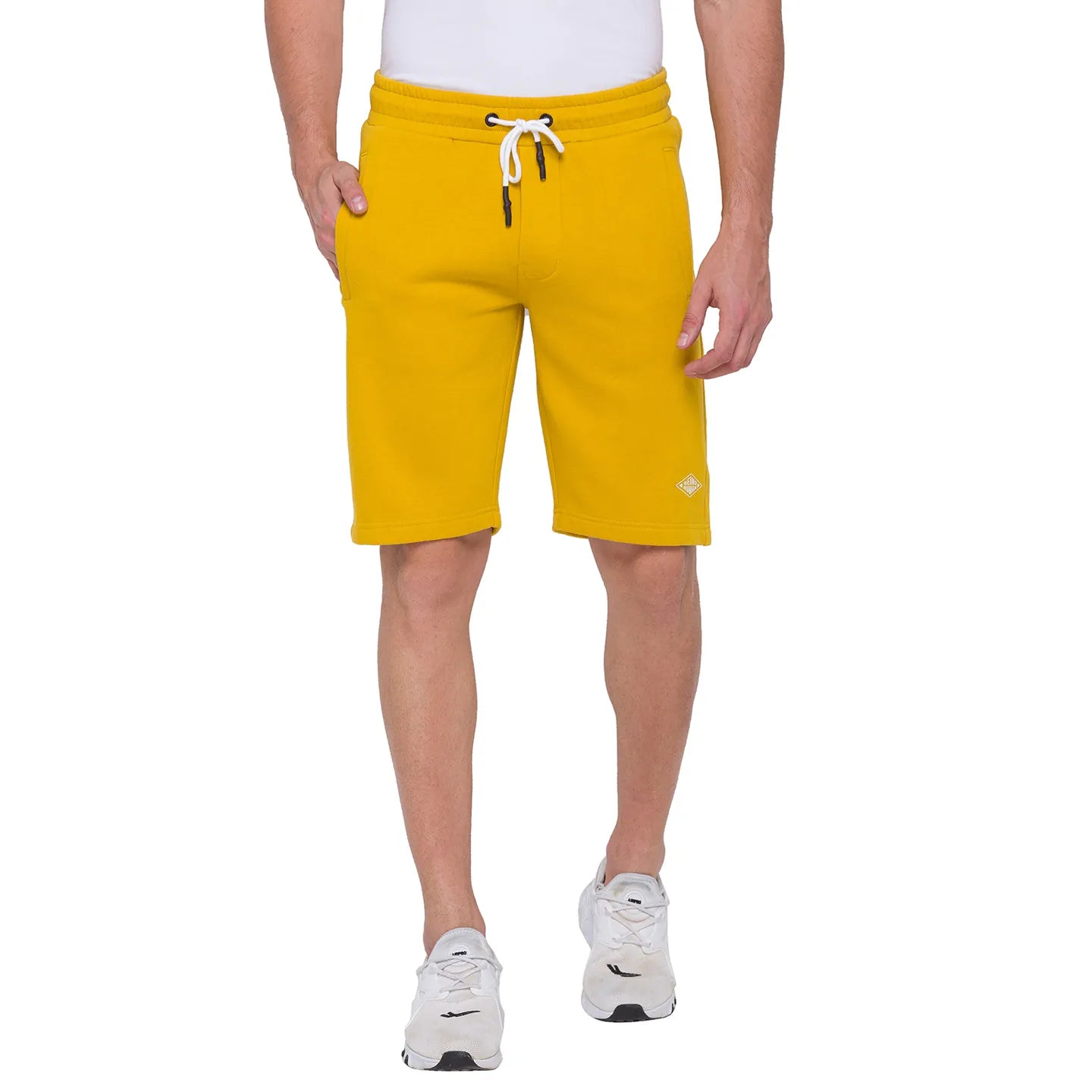 Being Human Clothing Men Regular Fit Shorts-Yellow