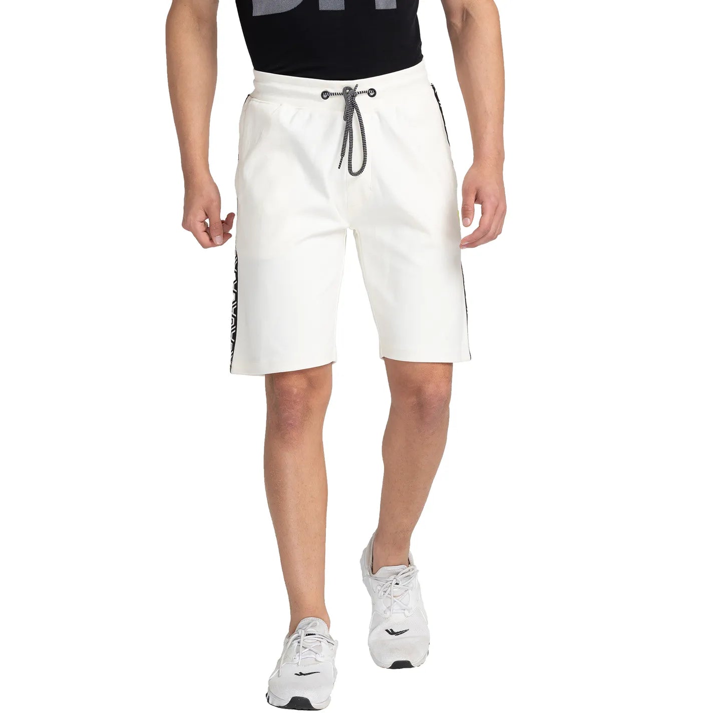 White Regular Fit Men's Shorts by Being Human Clothing