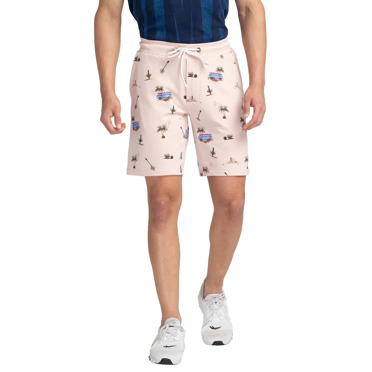 Being Human Clothing Men Regular Fit Shorts-Peach