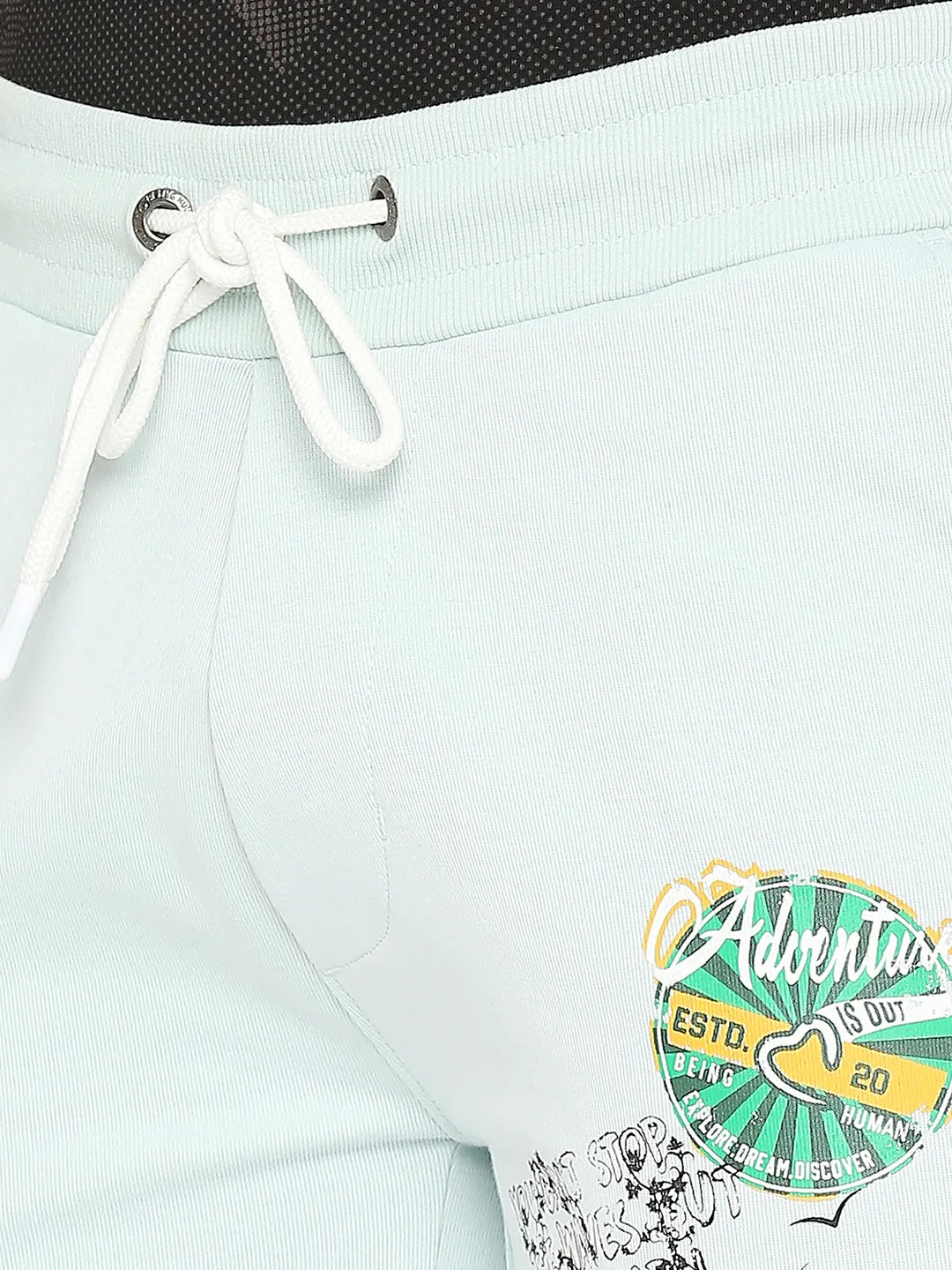 Being Human Clothing Men Regular Fit Shorts-Blue Coral