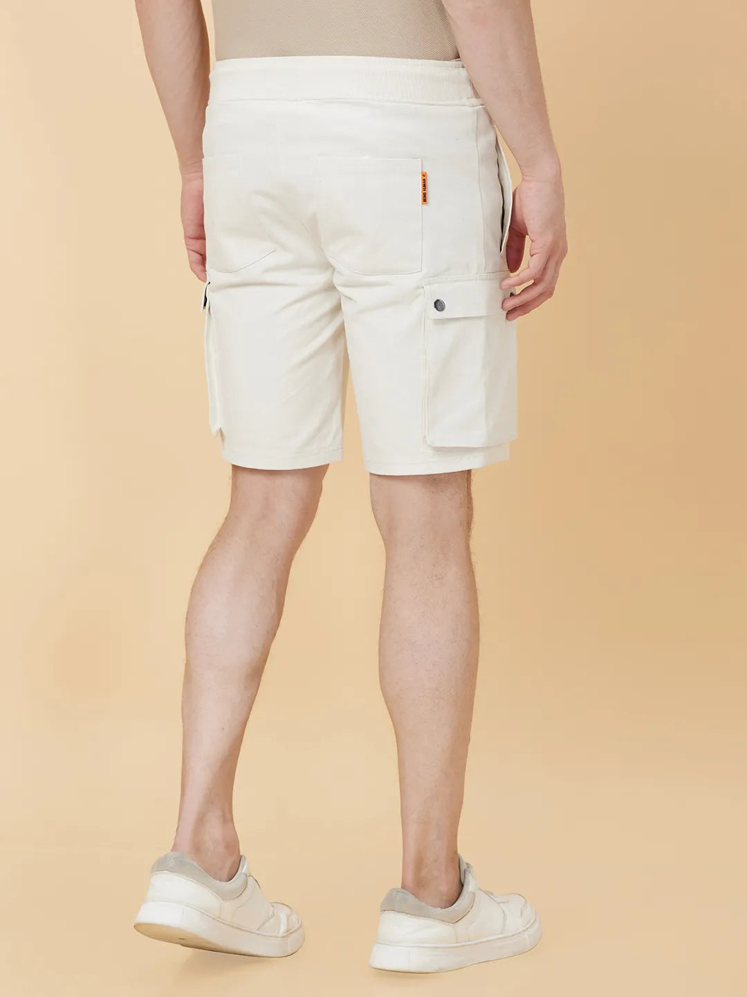 Being Human Clothing Men None Track Shorts-Chalk